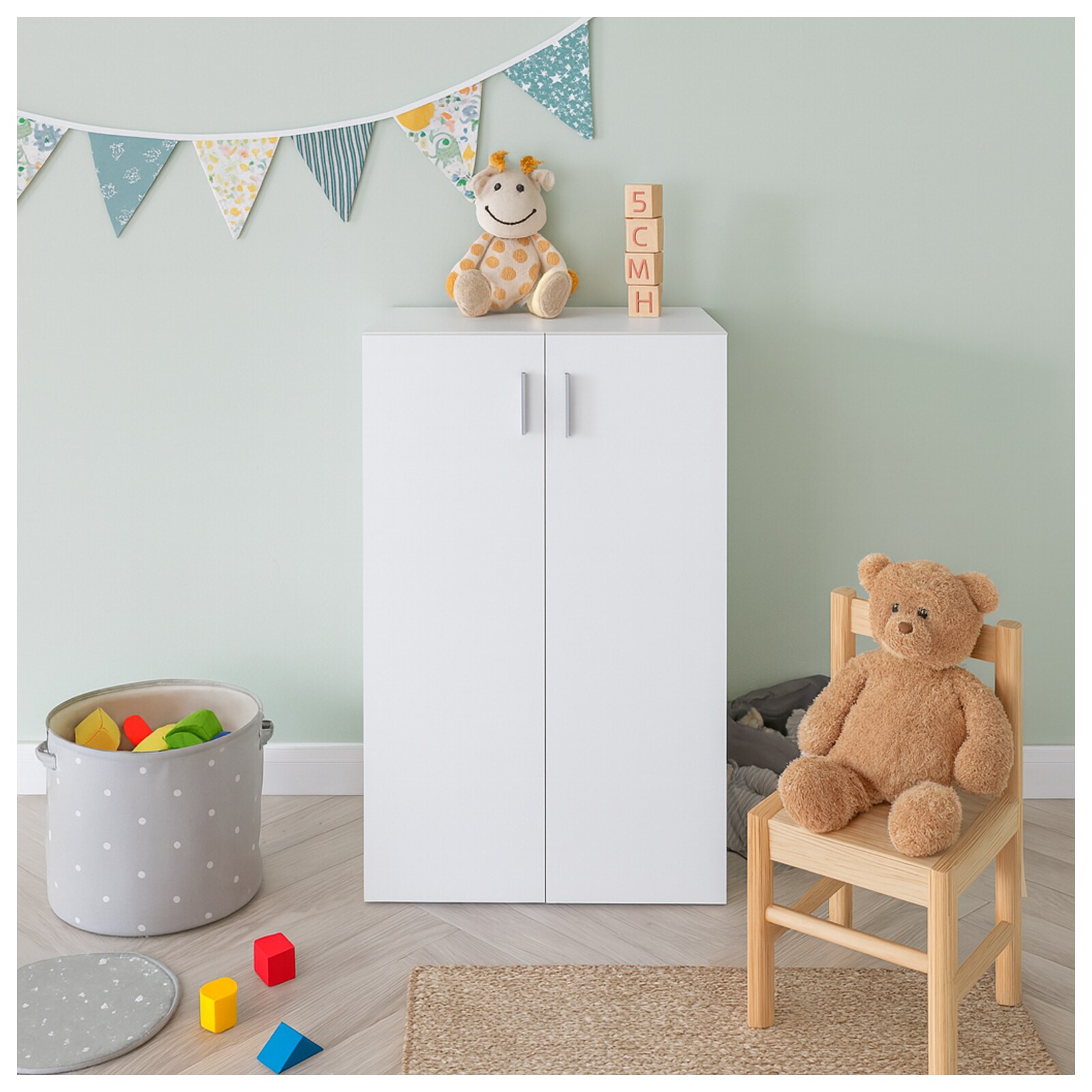 HTI-Living Kommode mit 3 Regalfächern Nina Weiß | 04255701921321