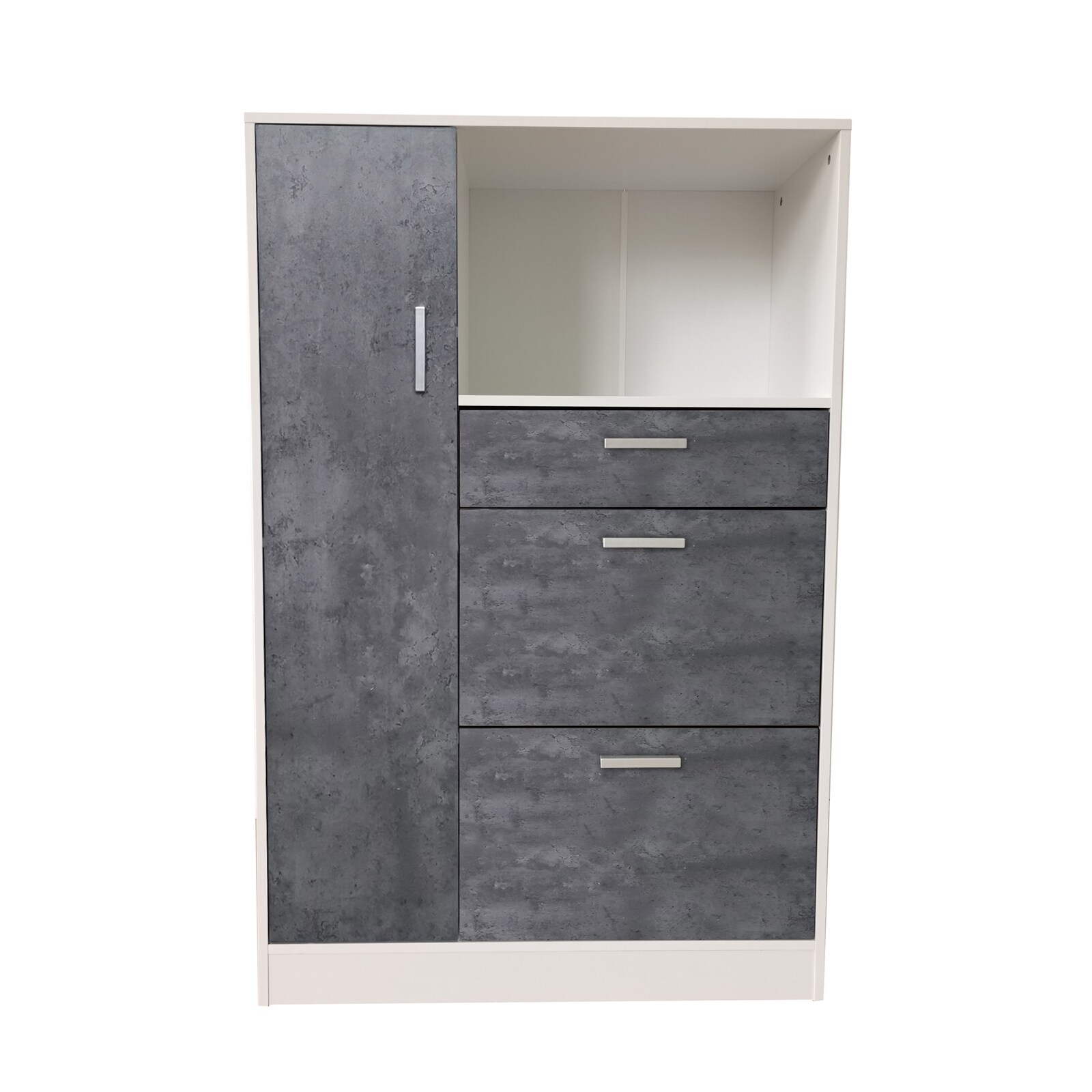 HTI-Living Küchenschrank Weiß-Beton Blanca L