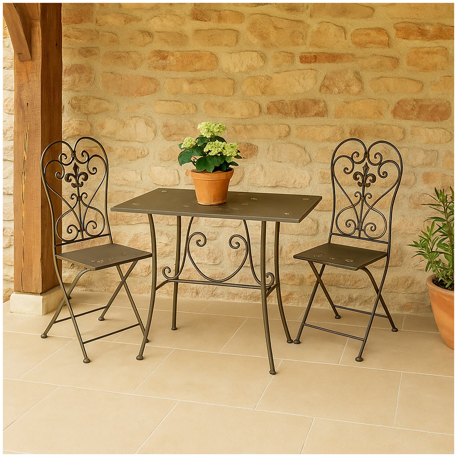 Metalltisch Braun Lily