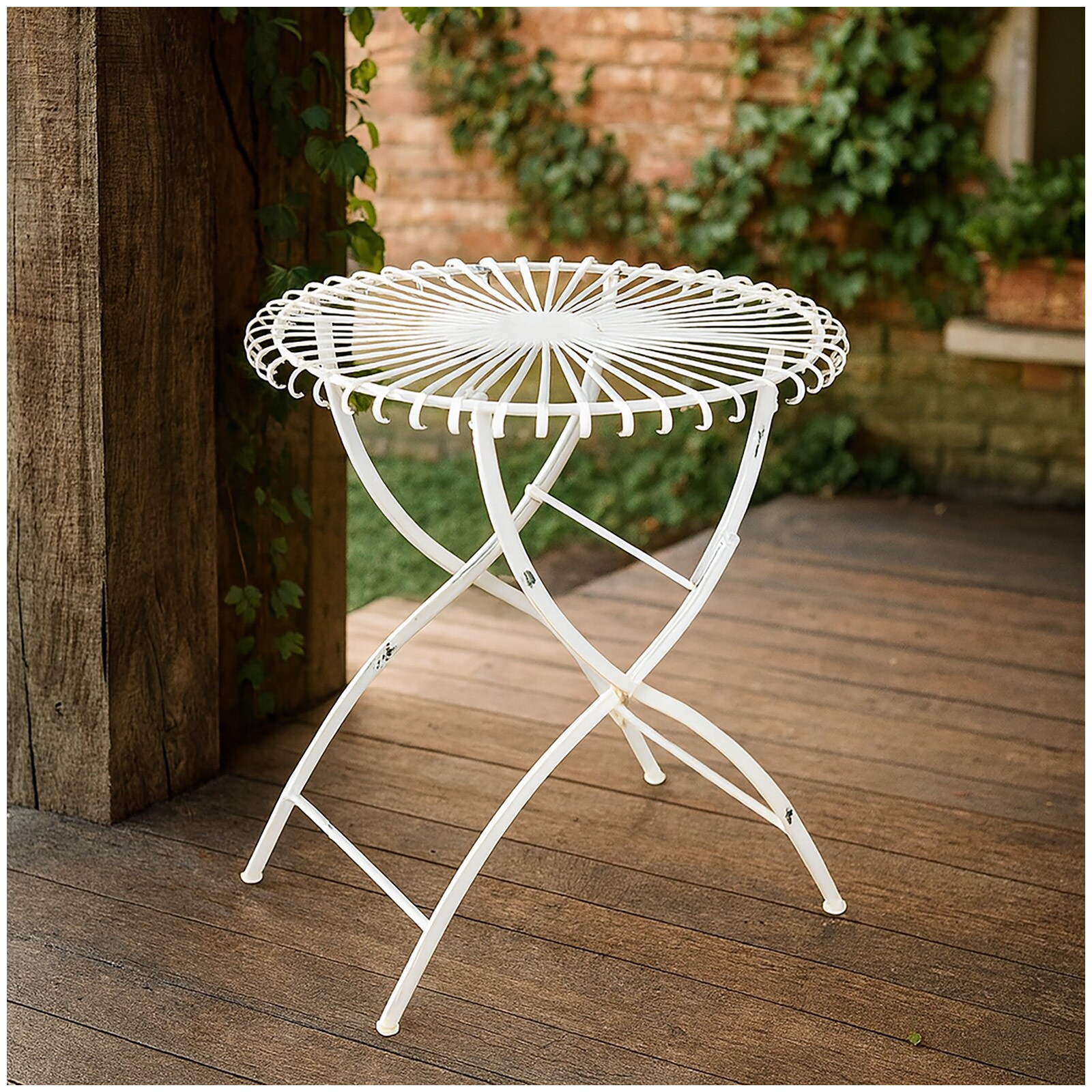 HTI-Living Romantischer Metalltisch Rund