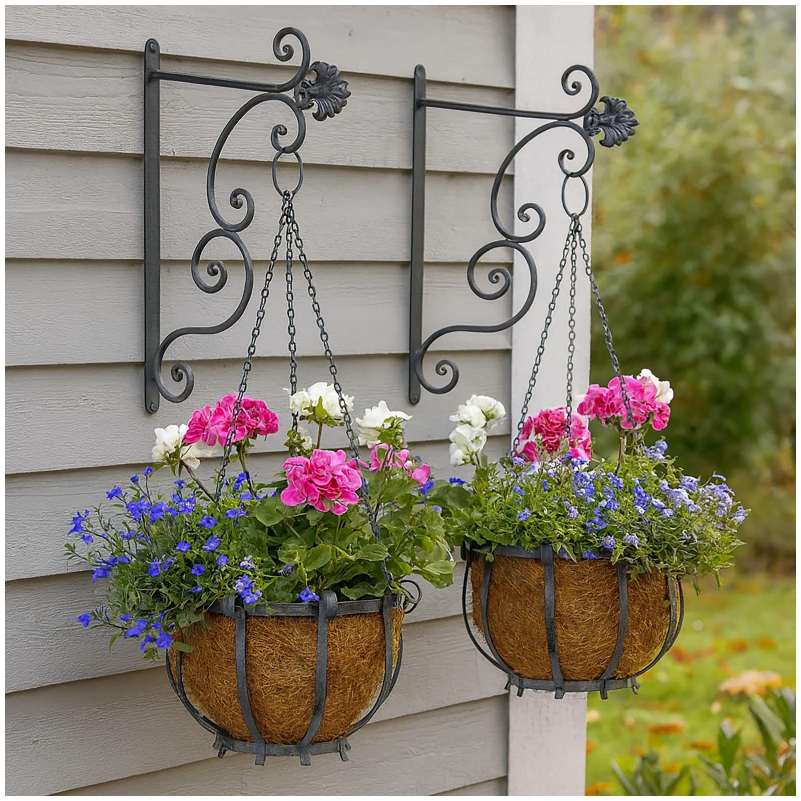 HTI-Living Nostalgische Blumenampel 2er Set Verena - Bild 1