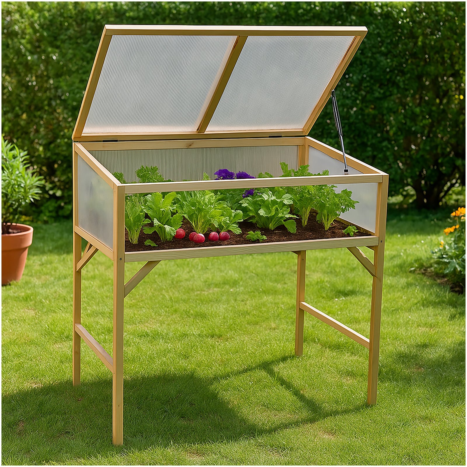 HTI-Living Fr&uuml;hbeet 90 x 50 Kr&auml;uterbeet - Bild 1