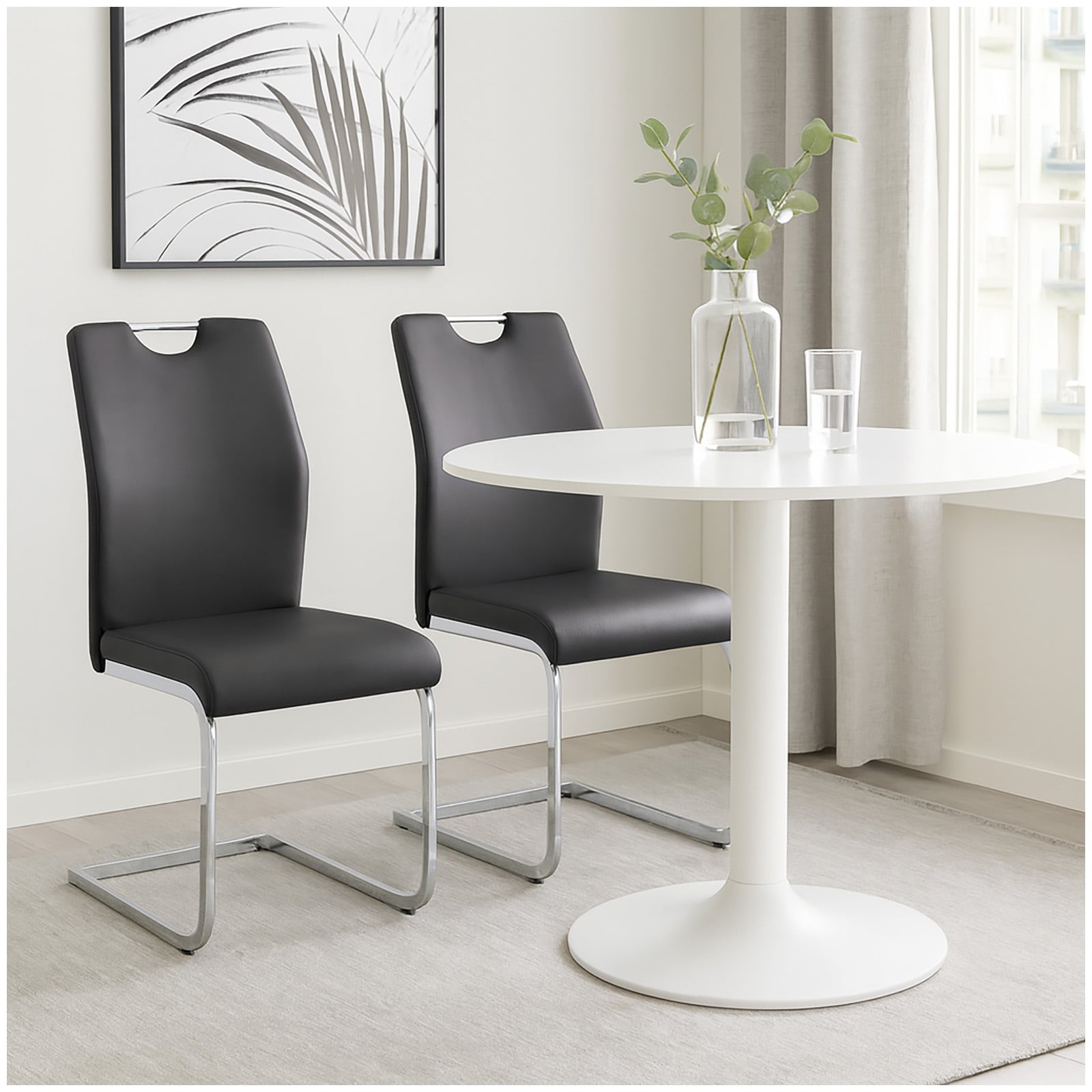 HTI-Living Esszimmerstuhl 2er Set Schwarz Nelly - Bild 1