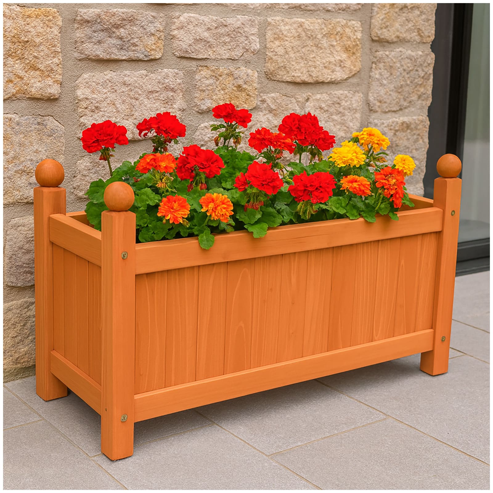 HTI-Living Blumenkasten 60 cm braun Heidi - Bild 1