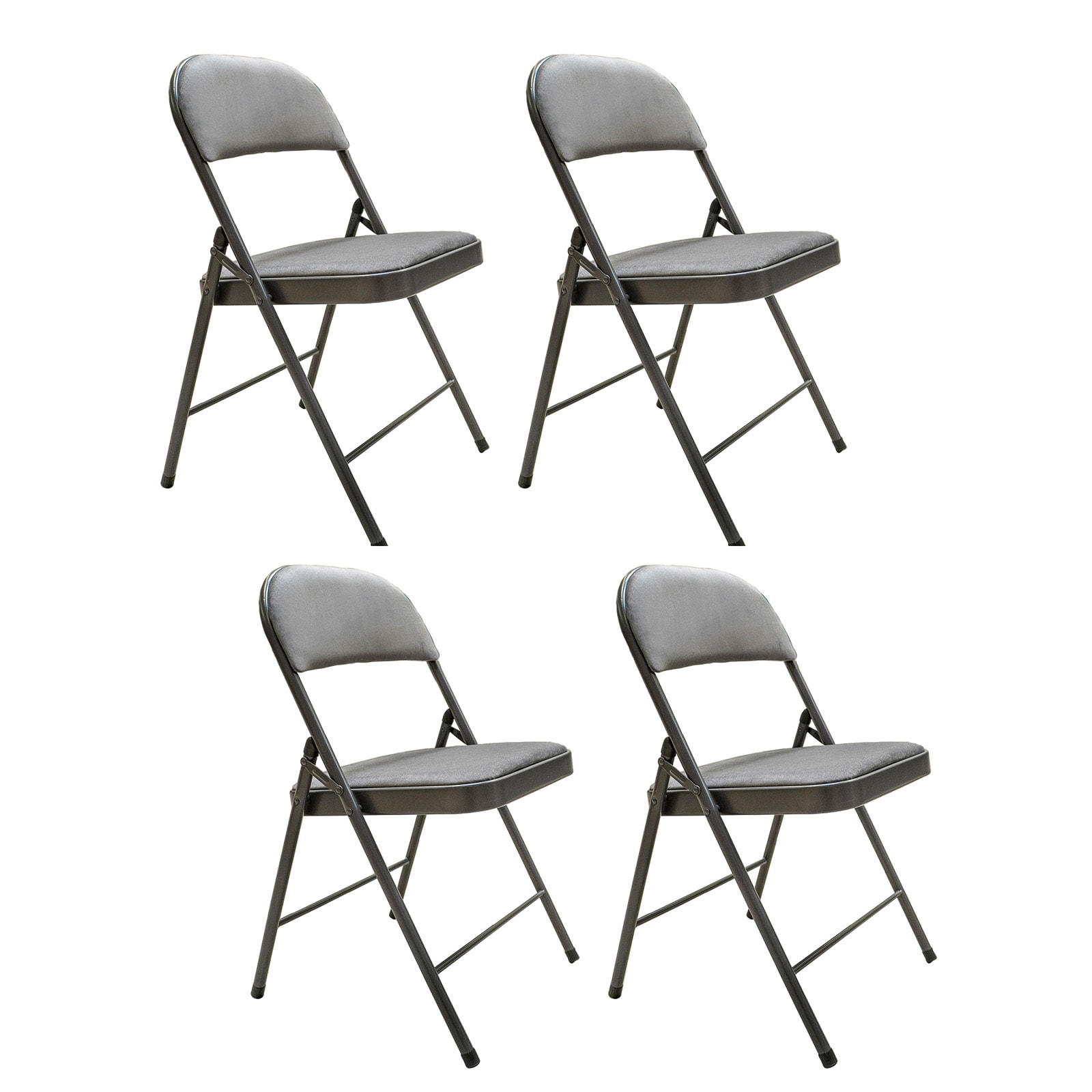HTI-Living Klappstuhl 4er Set Grau - Bild 1