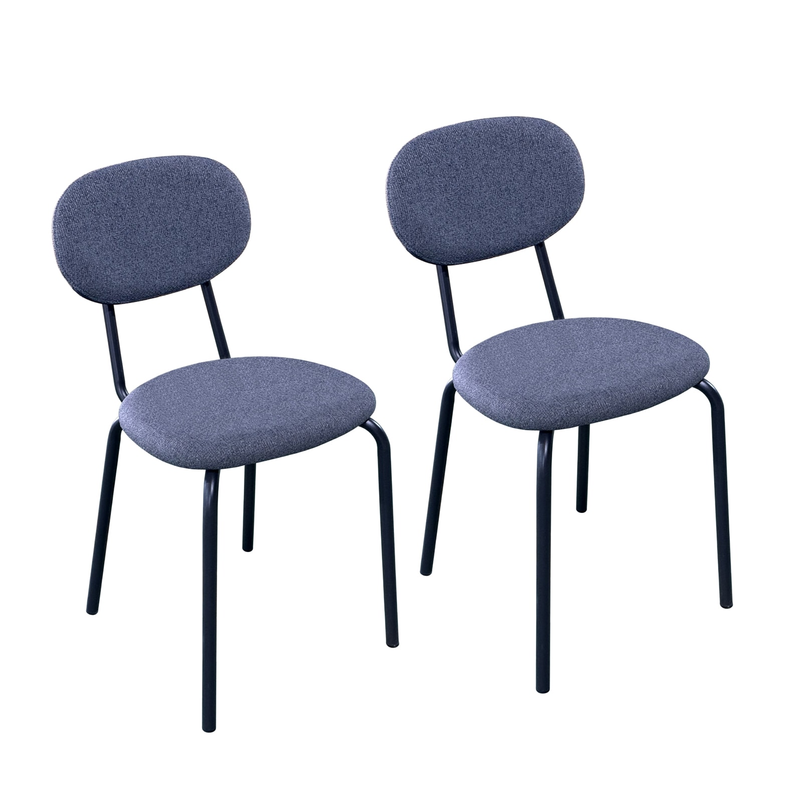 HTI-Living Stuhl Anella Dunkelgrau 2er-Set - Bild 1