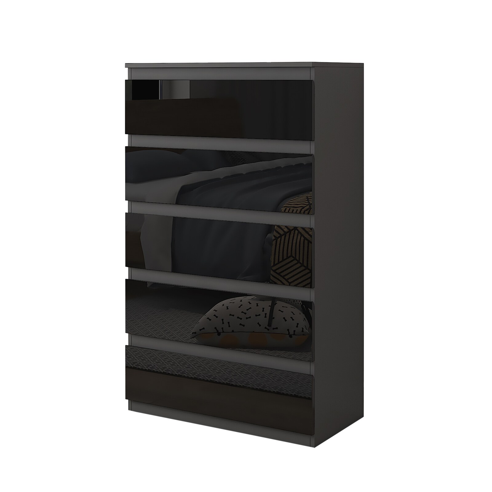 HTI-Living Kommode Kenji 5 Schubladen Hochglanz