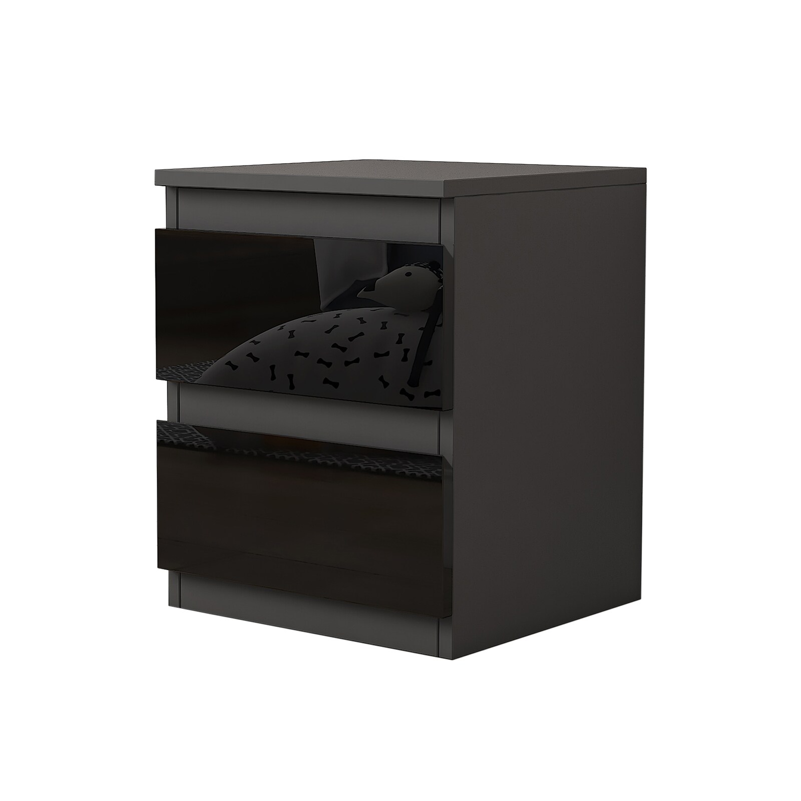 HTI-Living Nachtschrank Kenji Hochglanz