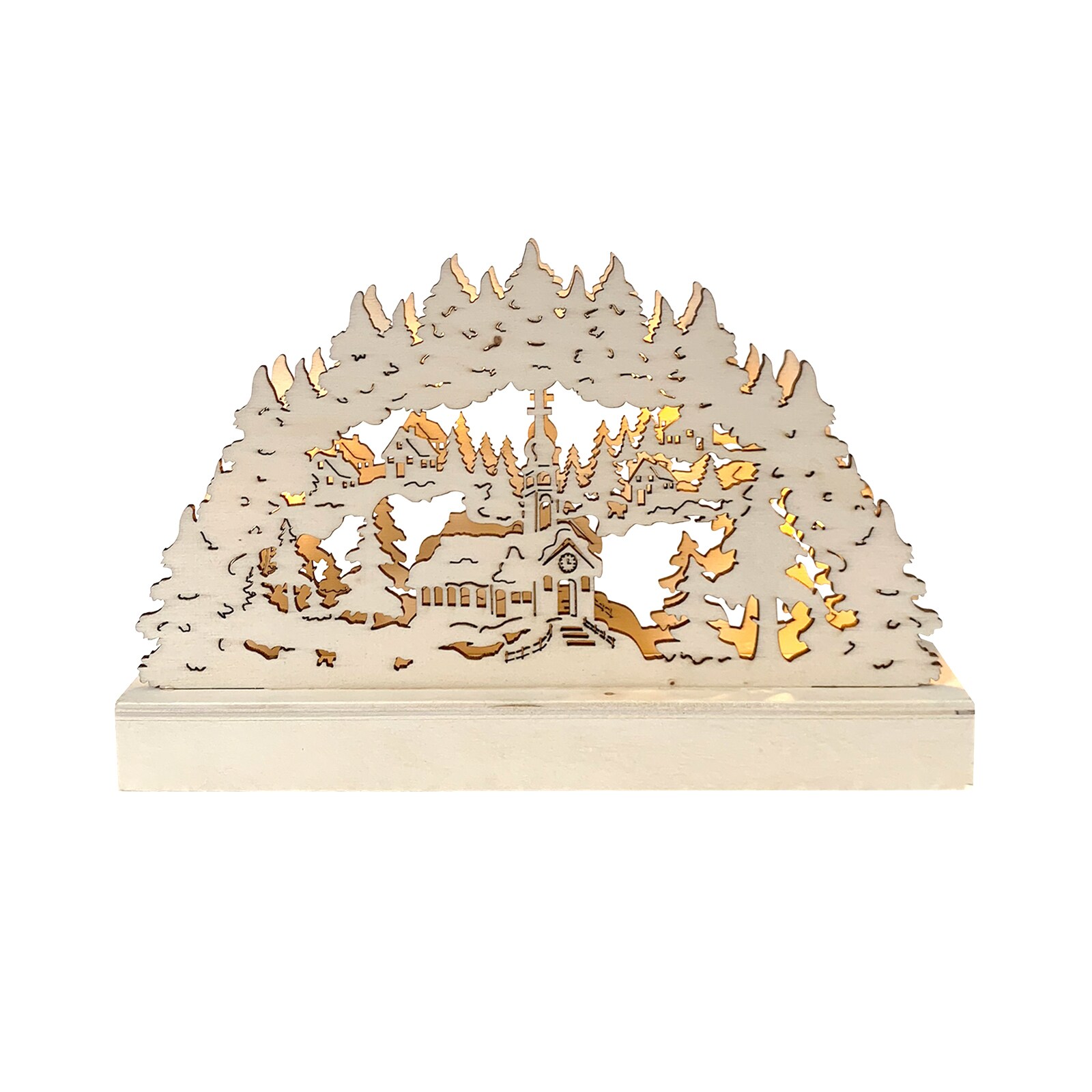 HTI-Living Leuchtbogen Verschneite Kirche | 04255701927903