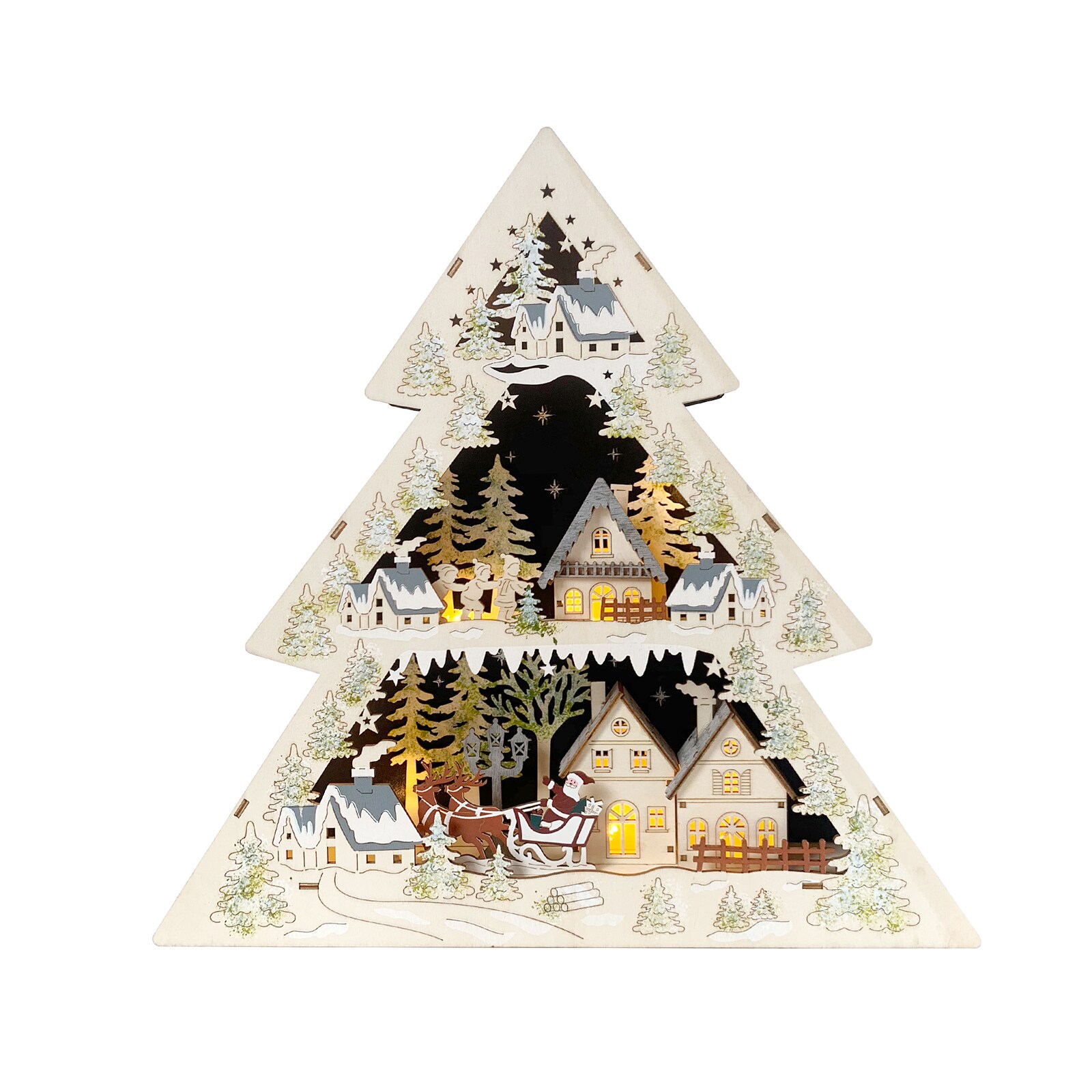 HTI-Living Leuchtspitze Weihnachtsmann zu Besuch | 04255701927910