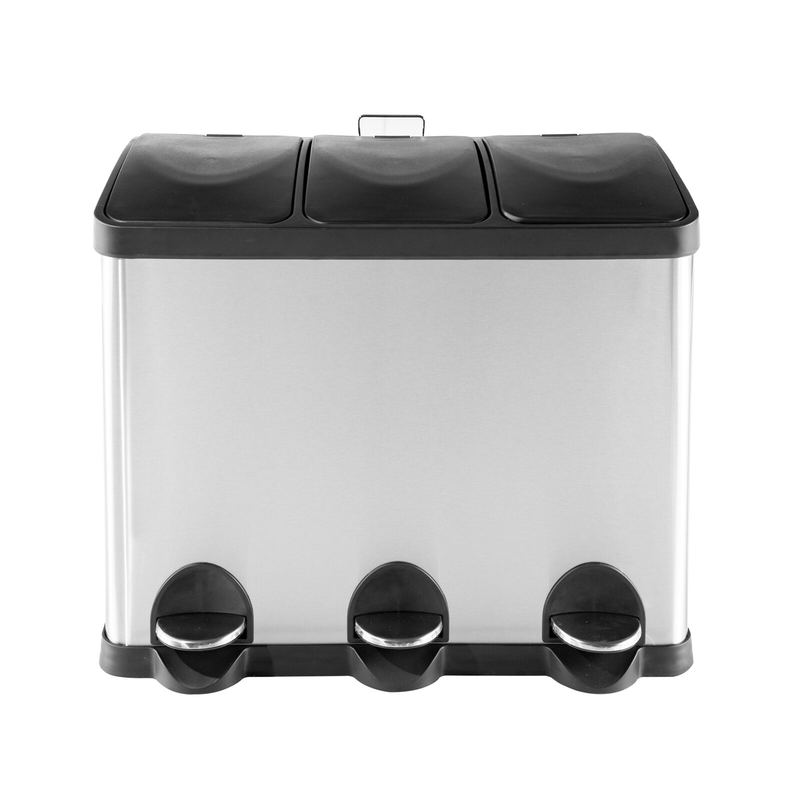 HTI-Living Mülltrenner 45 Liter Silber Schwarz | 04255701928214