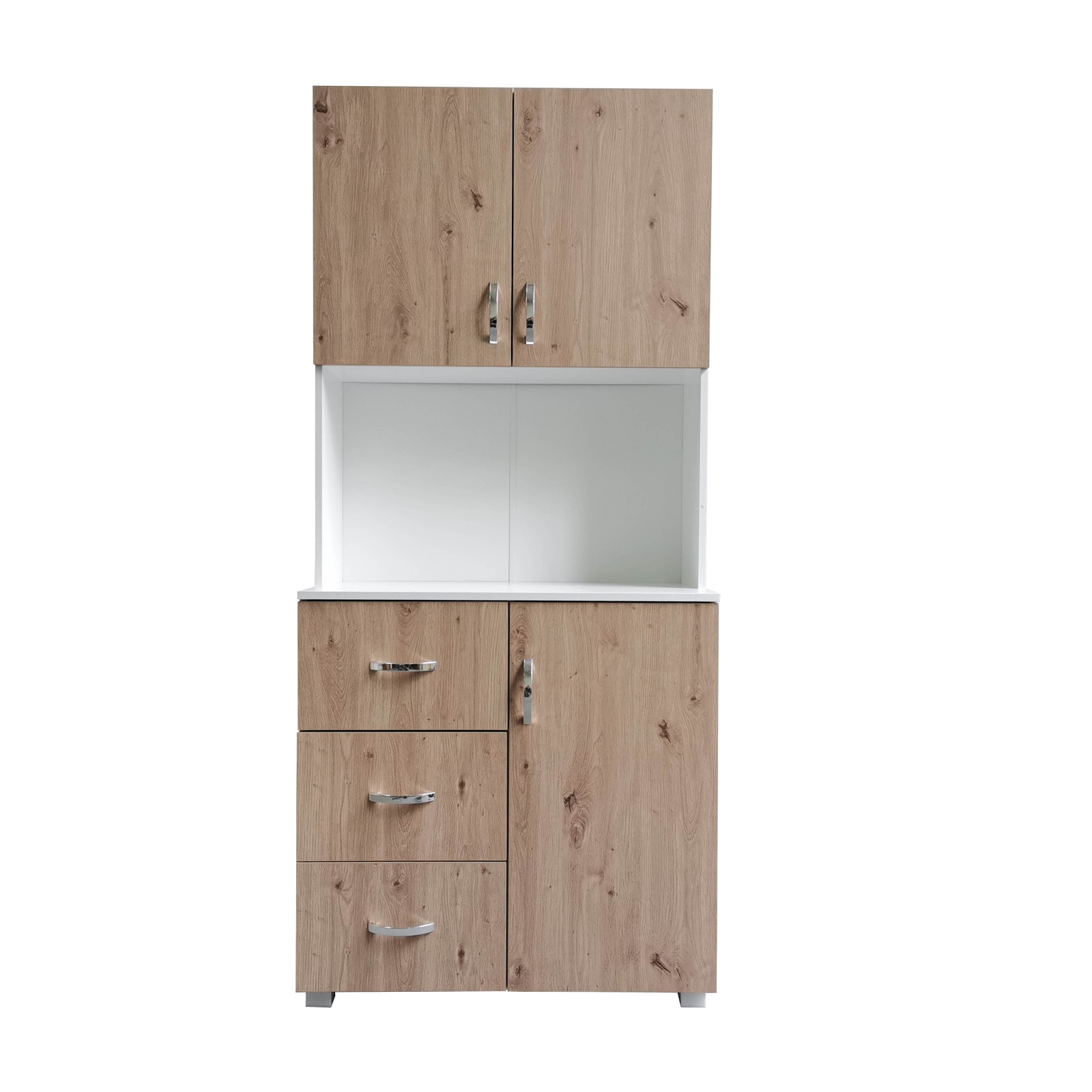HTI-Living K&uuml;chenschrank Wei&szlig; Artisaneiche Blanca - Bild 1