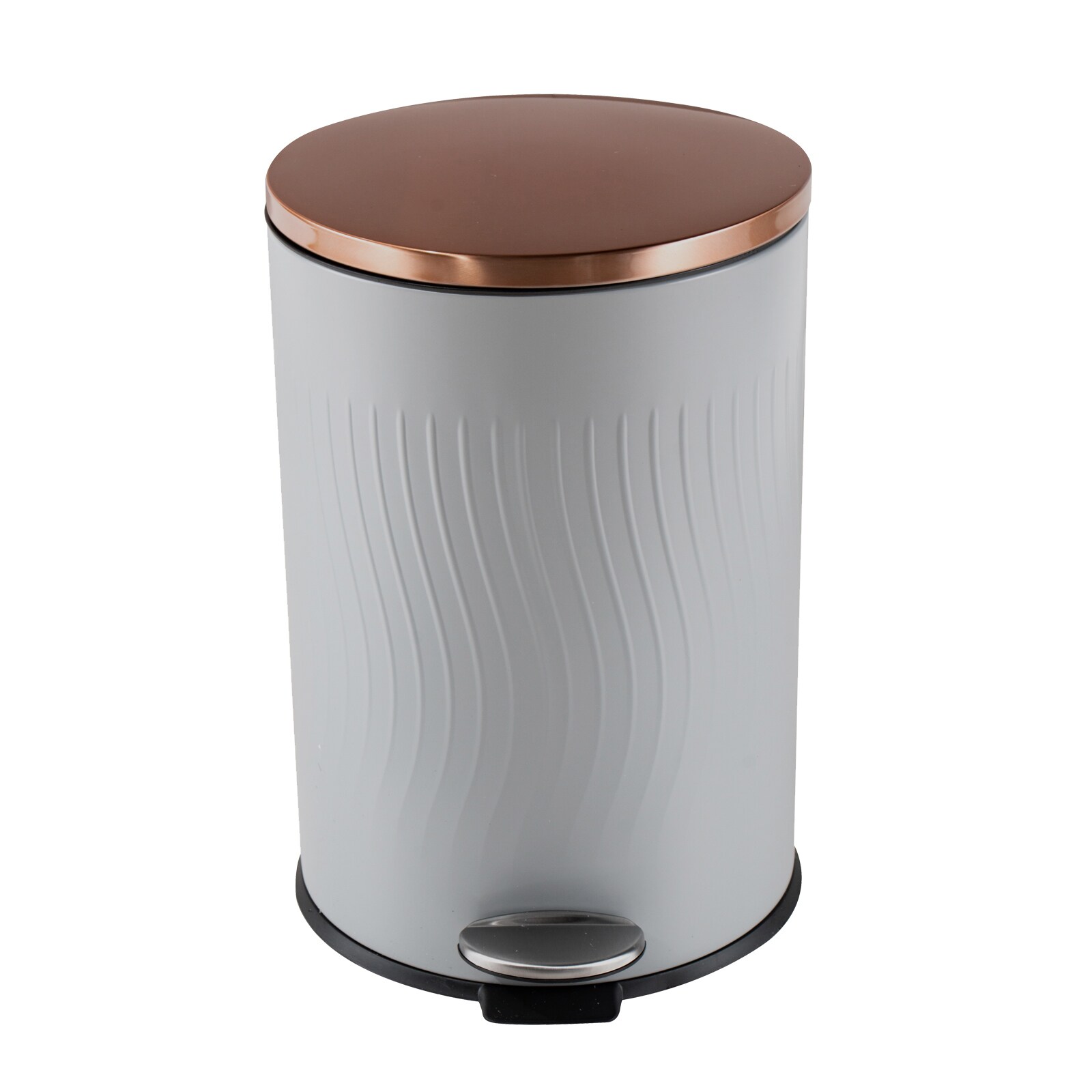 HTI-Living Abfalleimer 20 Liter Grau/Kupfer Jannik | 04255701928924
