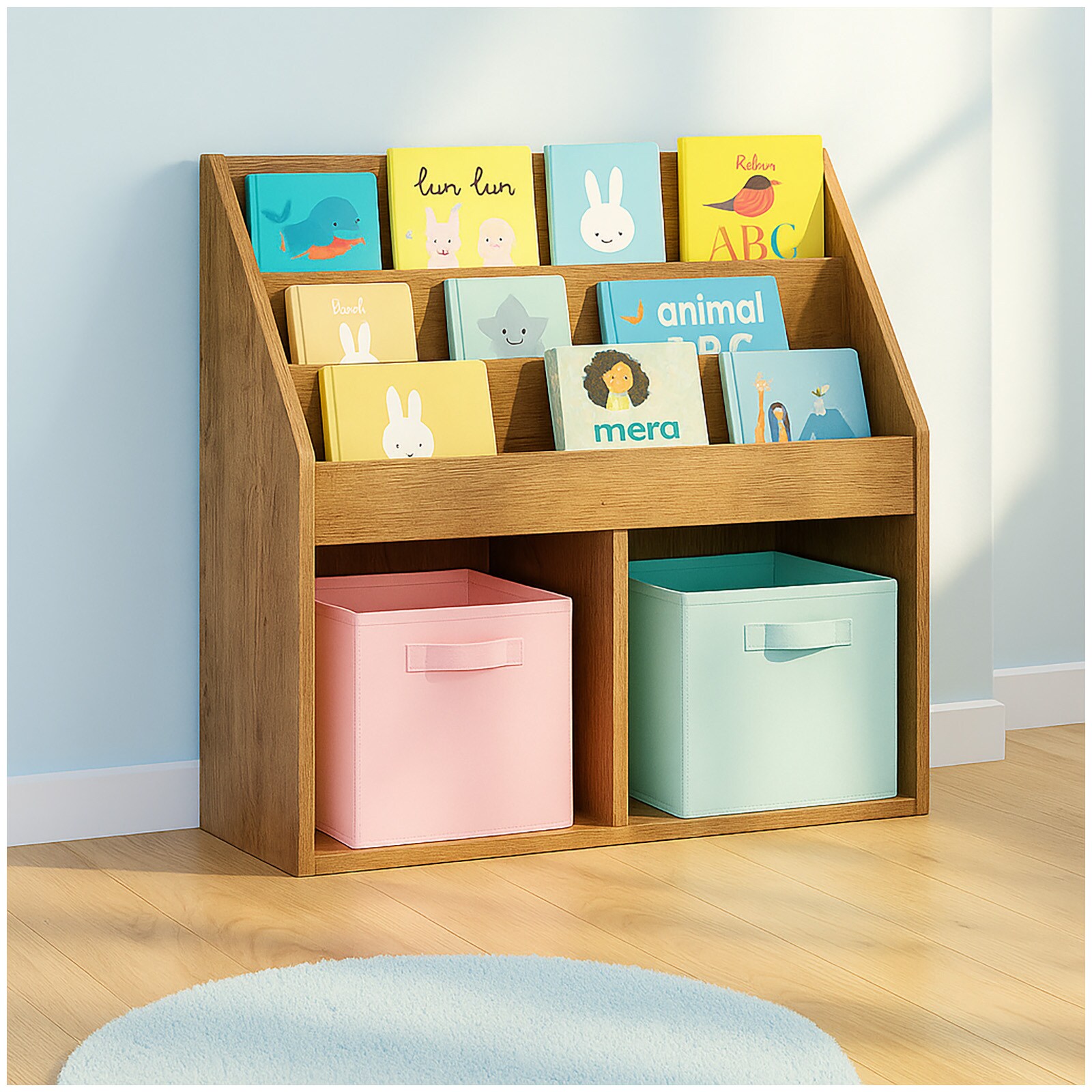 HTI-Living Bücherregal für Kinderzimmer Thekla Eiche