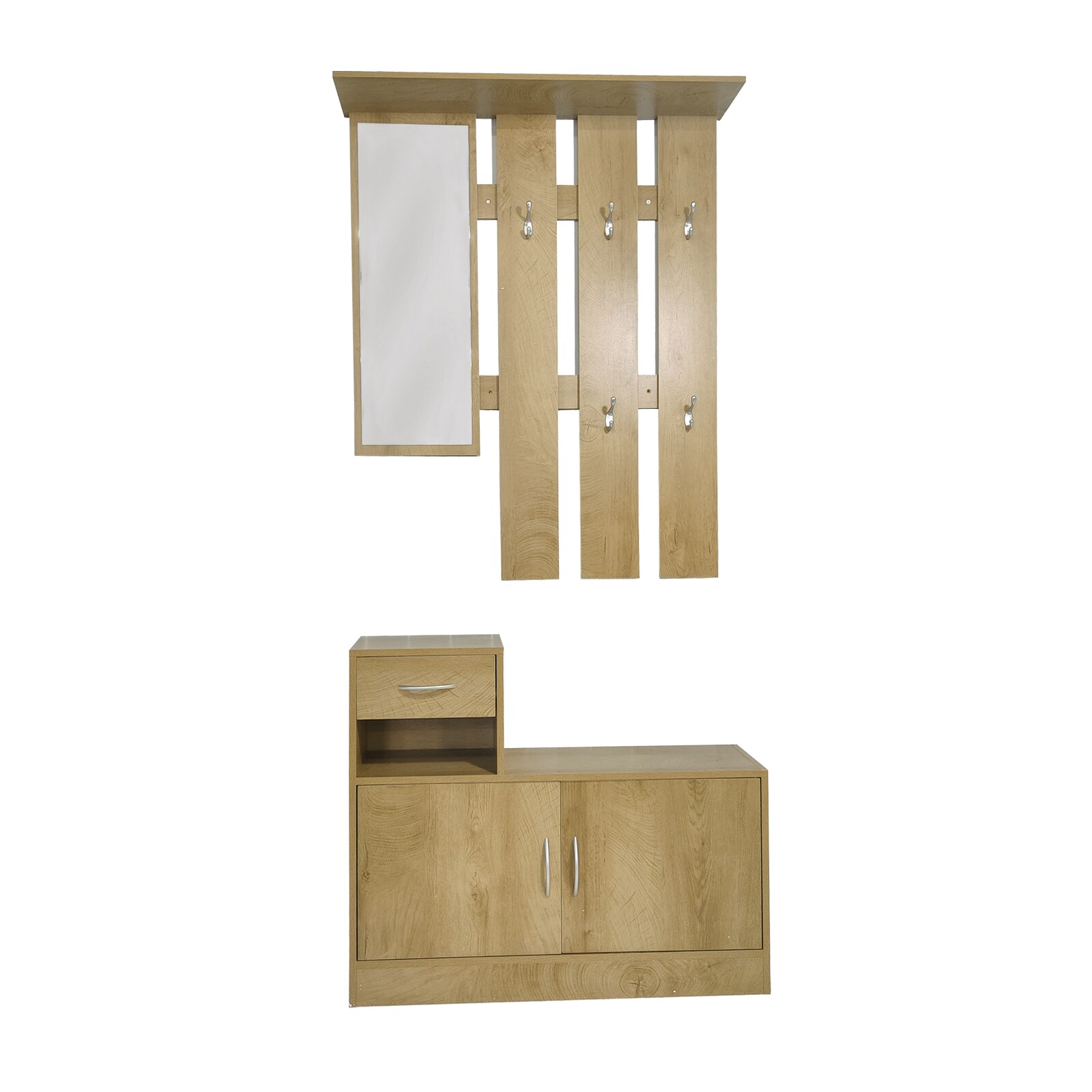 HTI-Living Garderobenpaneel mit Schuhschrank Thekla Baumscheibe