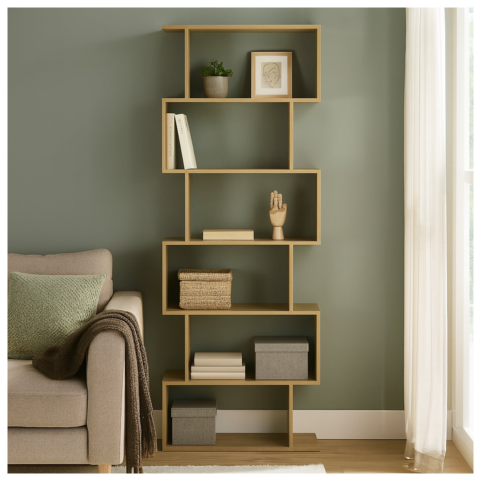 HTI-Living Regal 70x189 Thekla Baumscheibe - Bild 1