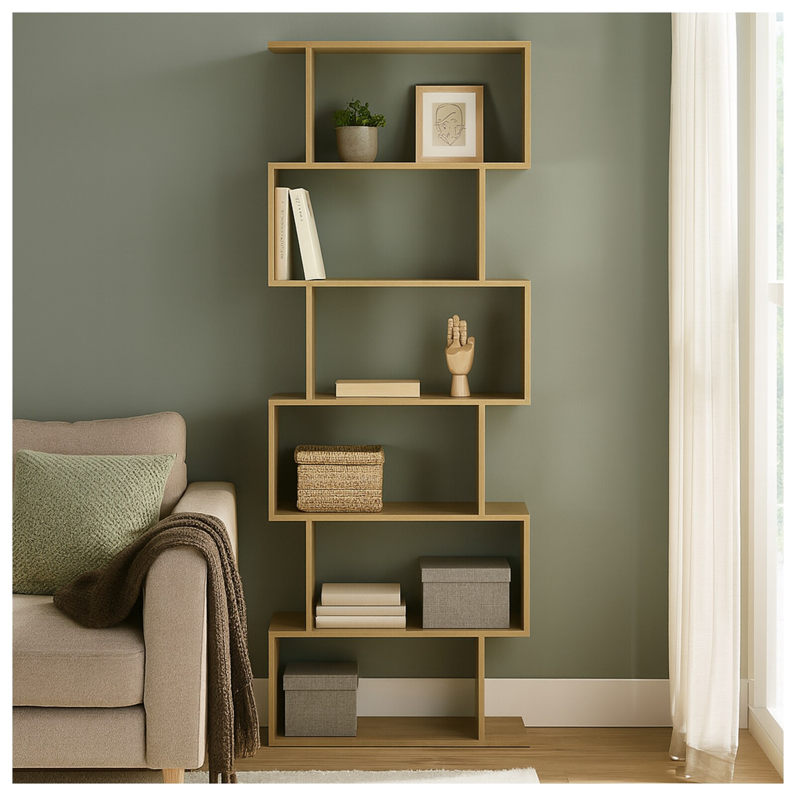 HTI-Living Regal 70x189 Thekla Baumscheibe