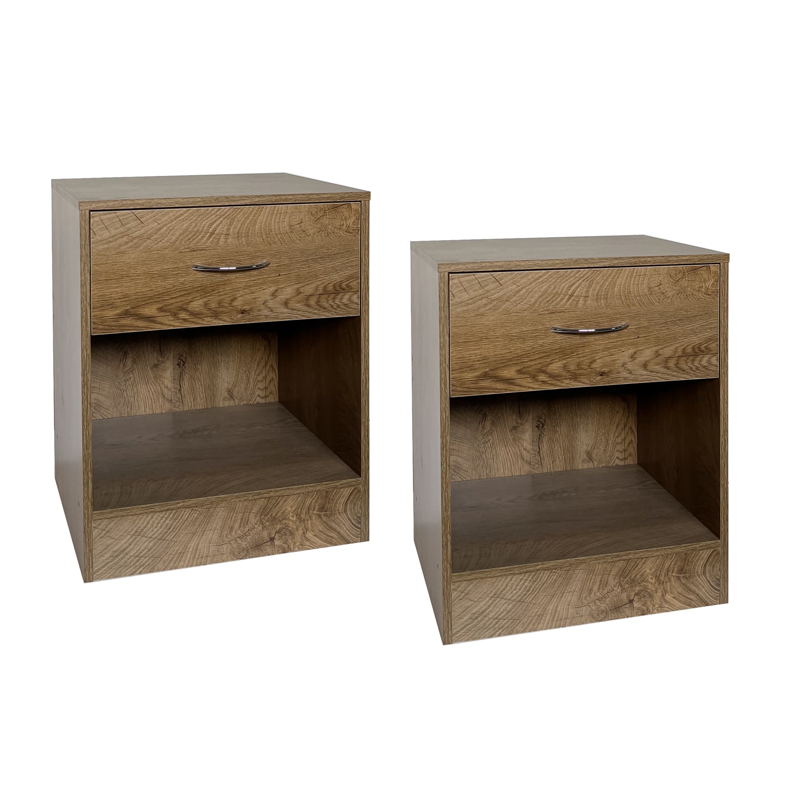 HTI-Living Nachtschrank 2er Set Thekla Eiche - Bild 1