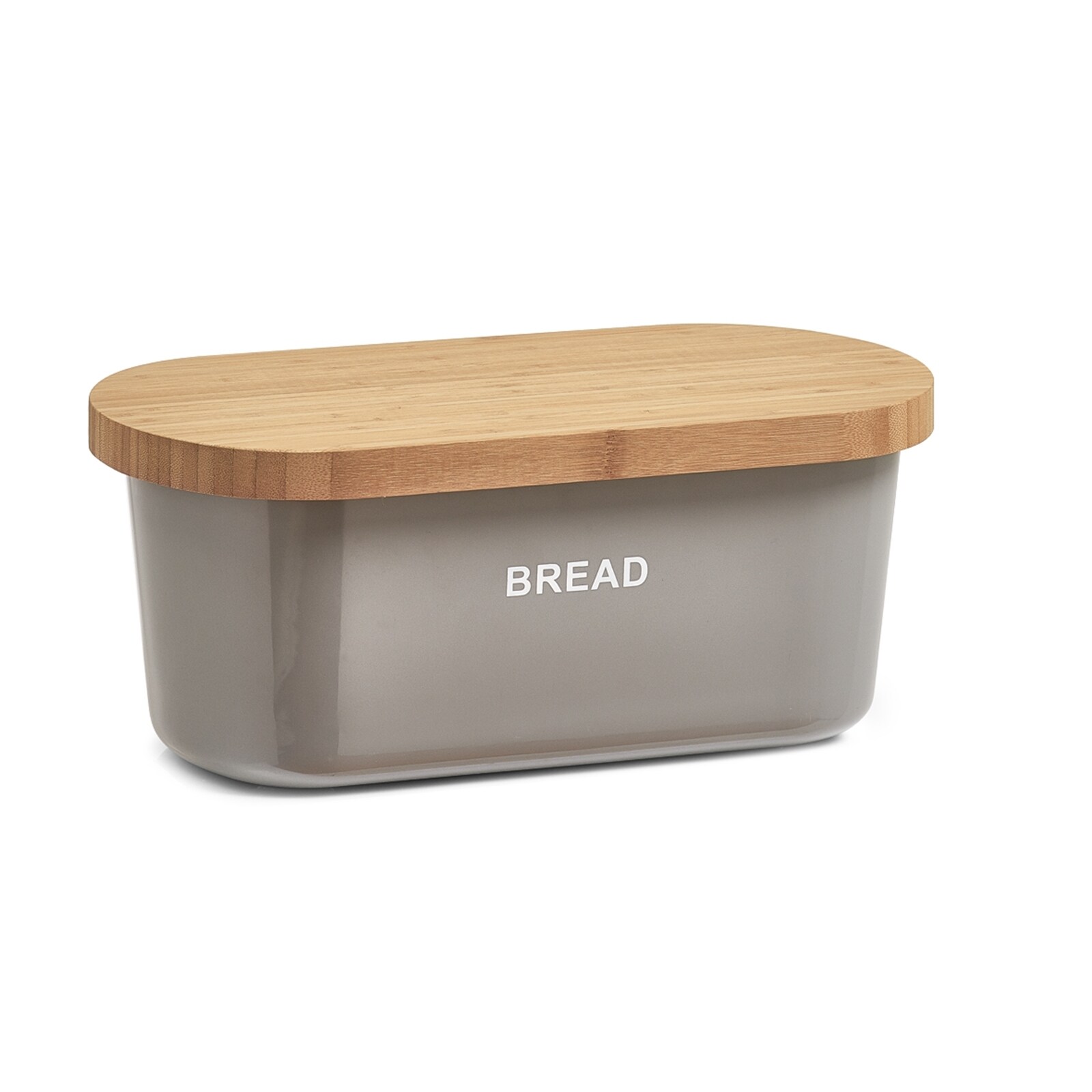 neuetischkultur Brotkasten 36 x 20 x 14,5 cm Grau | 04255701929723