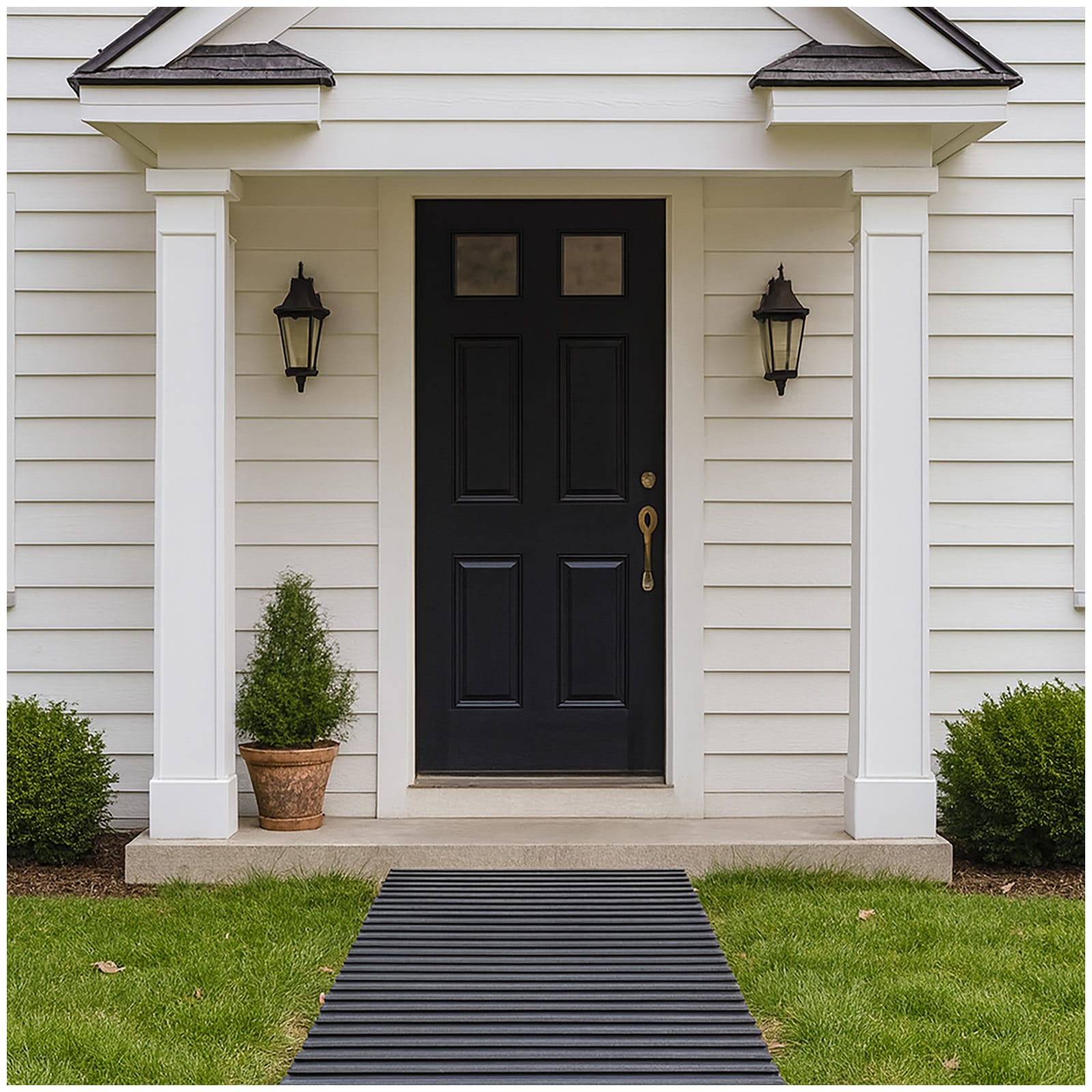 HTI-Living Gartenweg 260 cm Holzbohlenoptik Grau - Bild 1