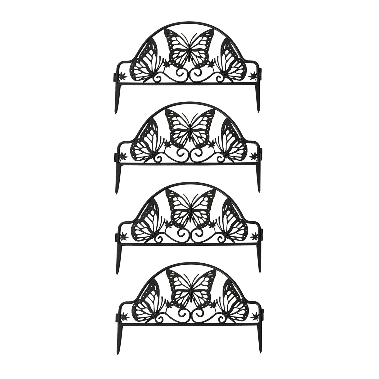 HTI-Living Beeteinfassung 400 cm Schmetterling mit Lichterkette - Bild 1