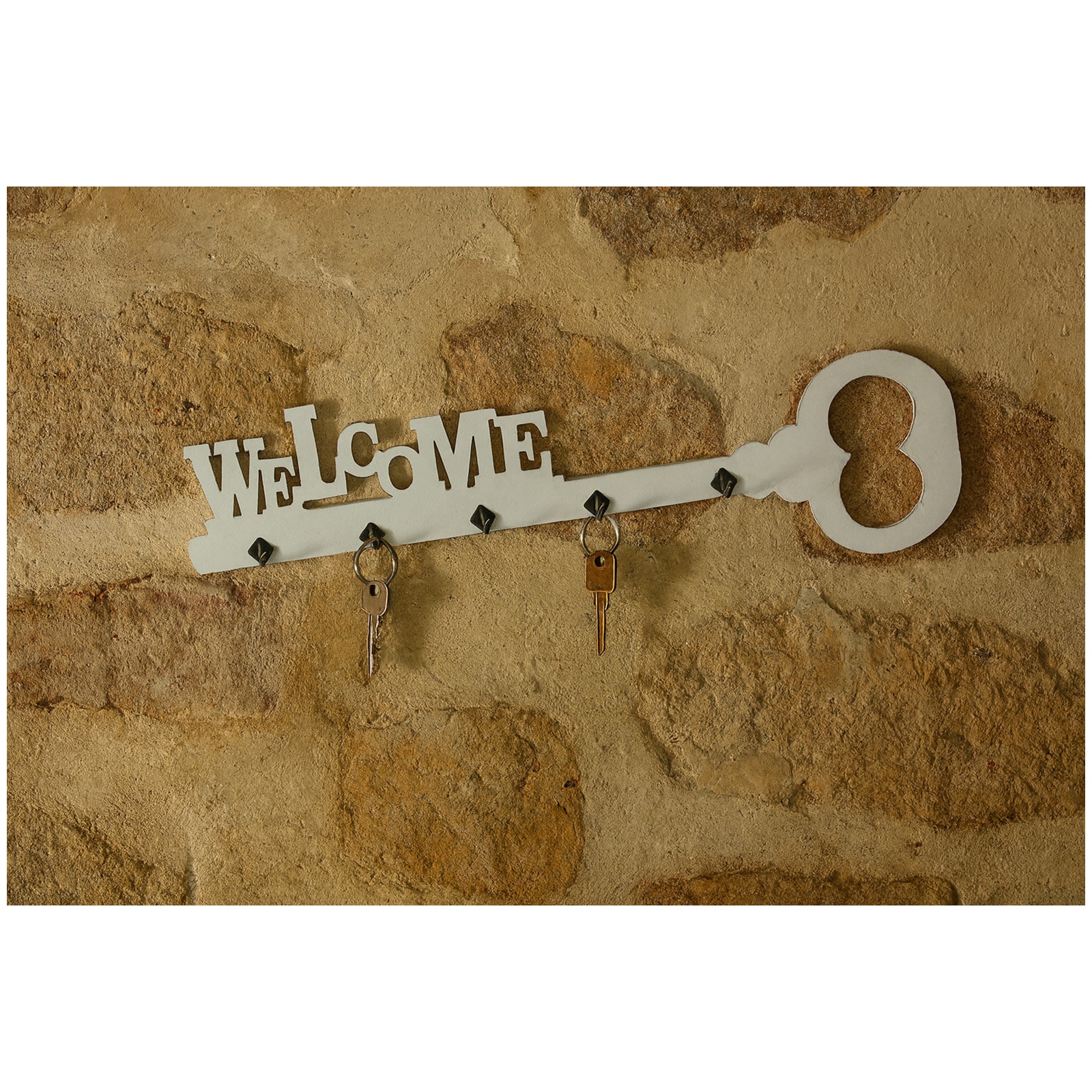 HTI-Living Schl&uuml;sselbrett Shabby Look Welcome - Bild 1