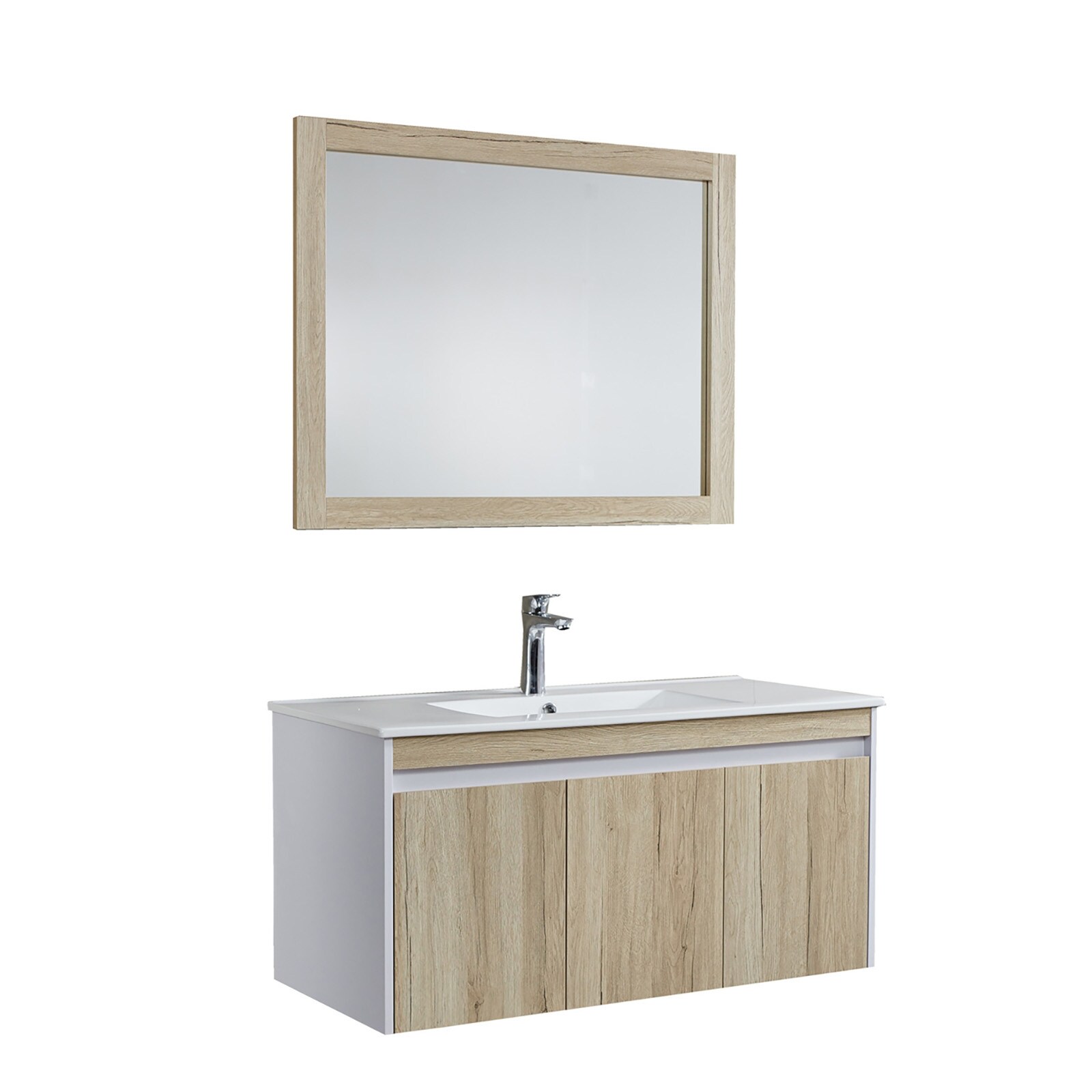 HTI-Living Badmöbel Set Waschtisch, Spiegel, Hängeschrank | 04255701930637