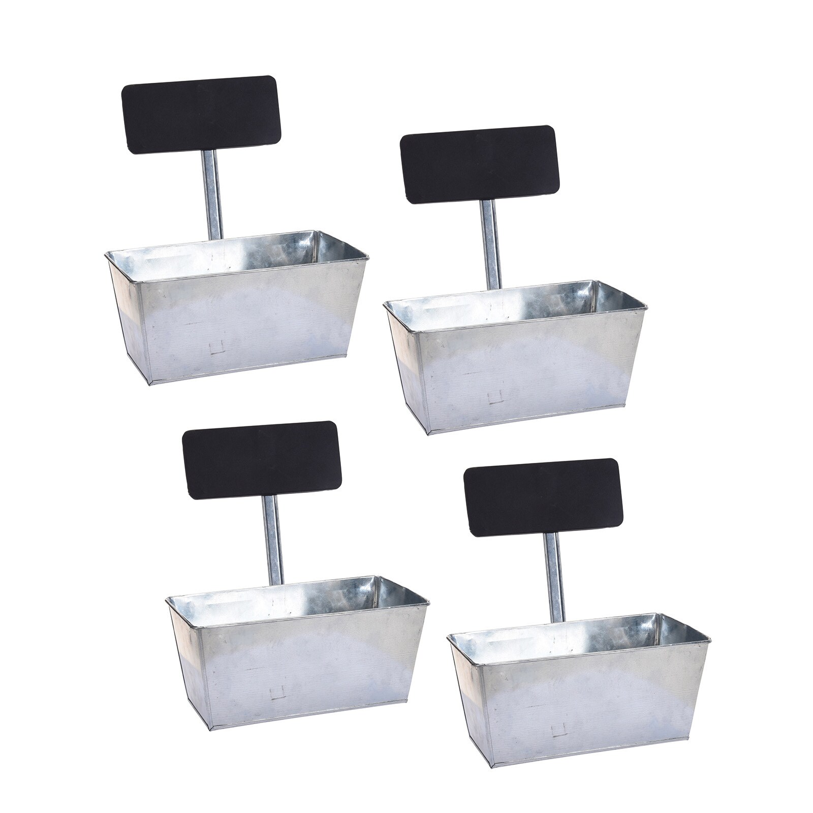 HTI-Living Blumenkasten 4er Set mit Beschriftungsfeld - Bild 1