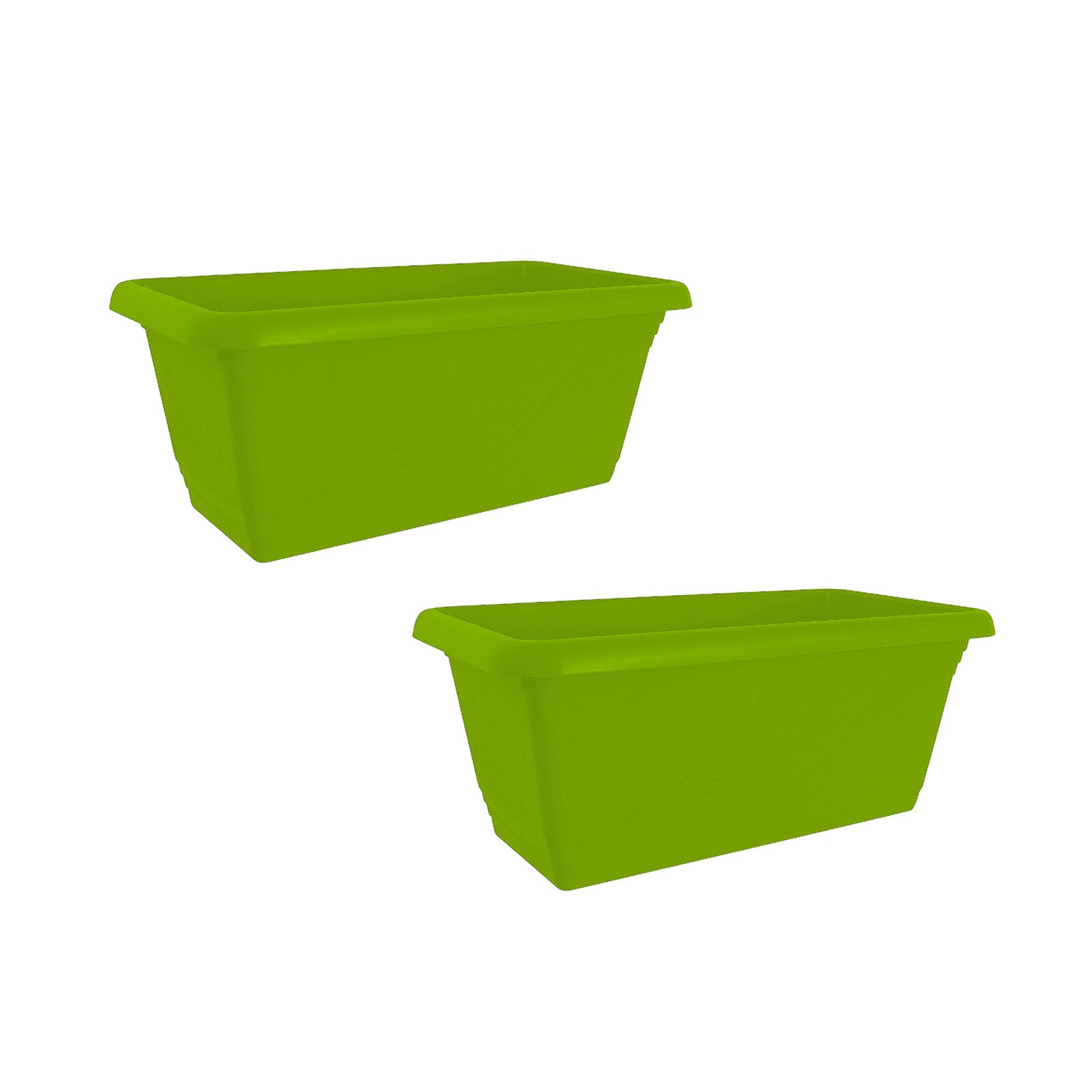 HTI-Living Blumenkasten mit Wasserspeicher 40 cm 2er Set Gr&uuml;n - Bild 1