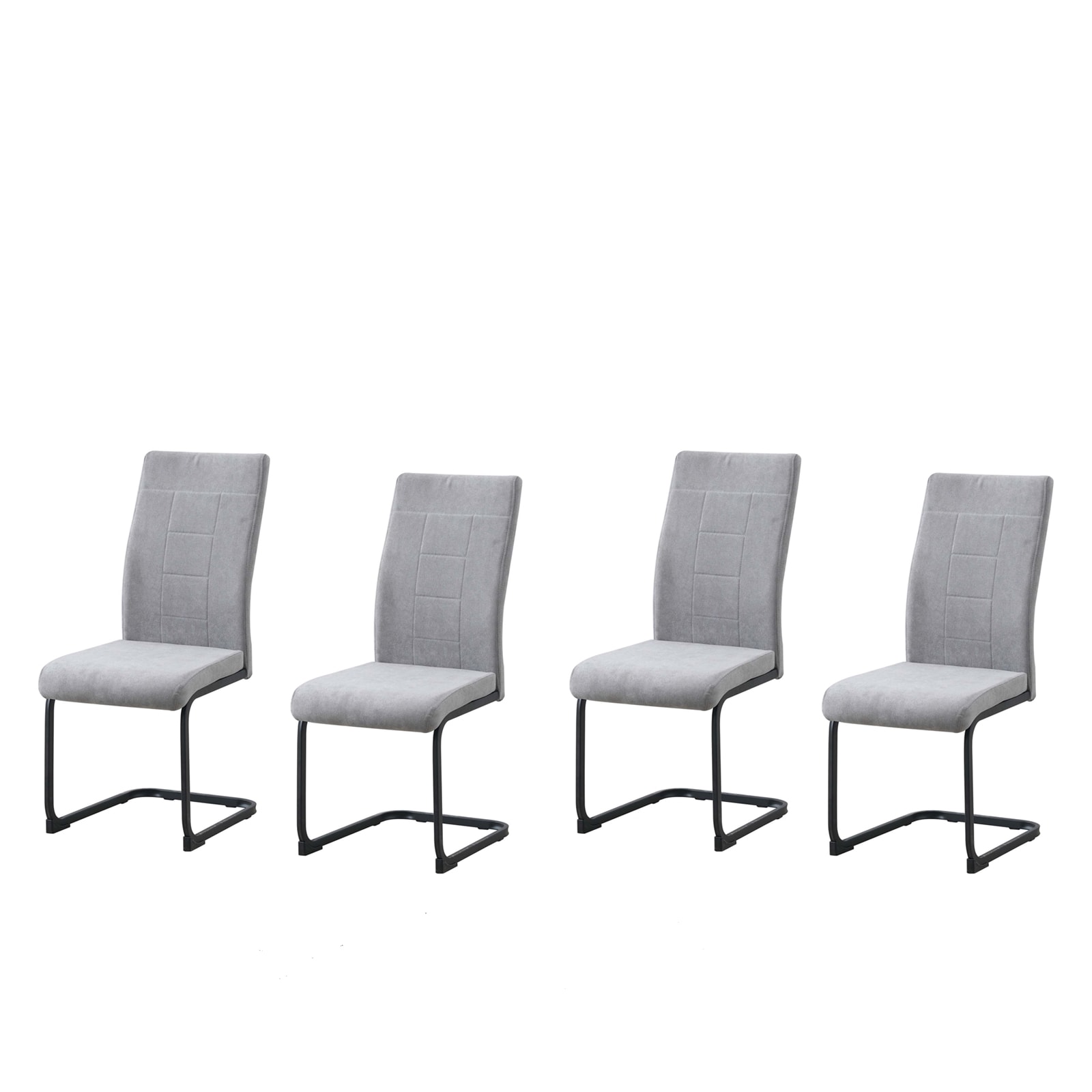 HTI-Living Esszimmerstuhl LennyP 4er-Set Grau - Bild 1