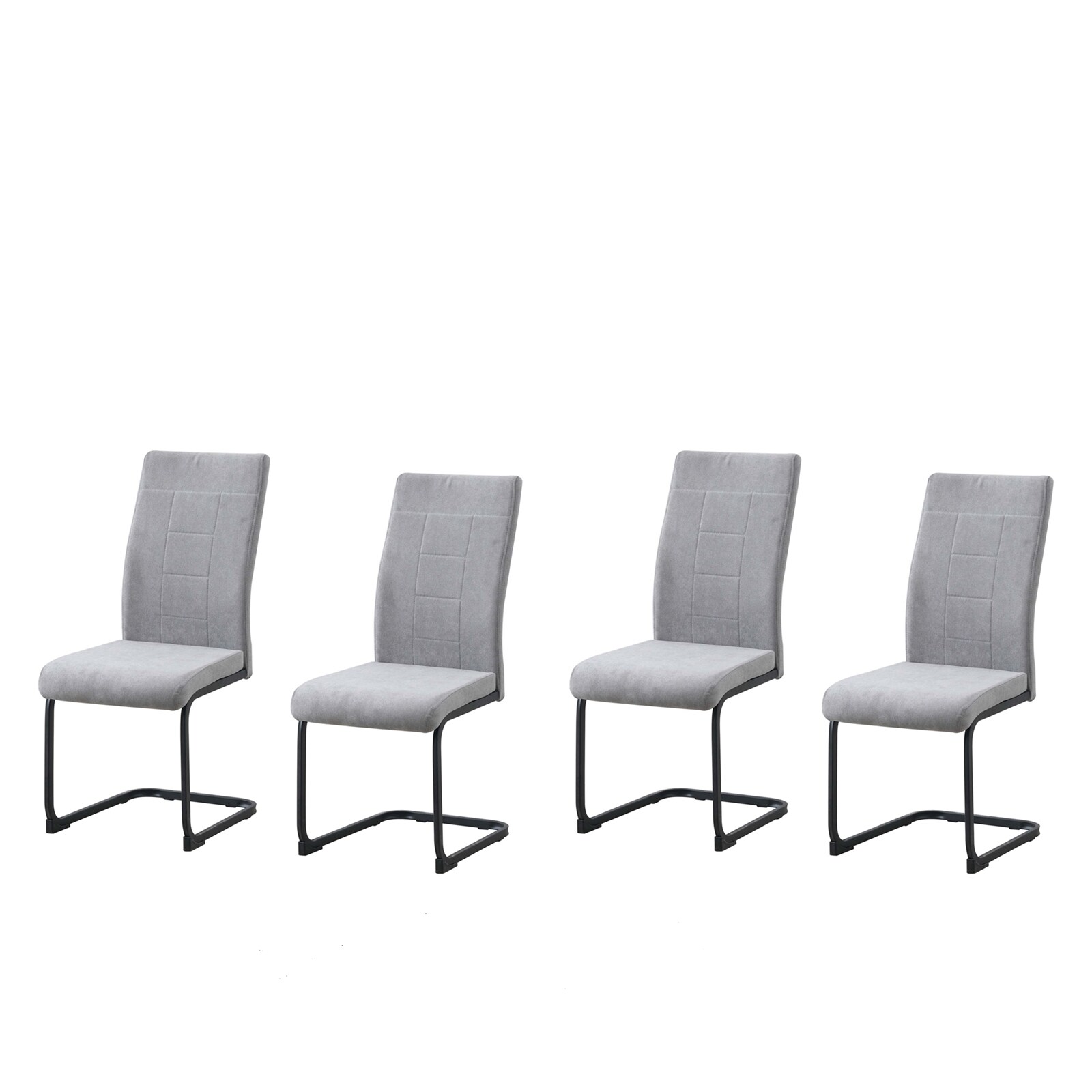 HTI-Living Esszimmerstuhl LennyP 4er-Set Grau