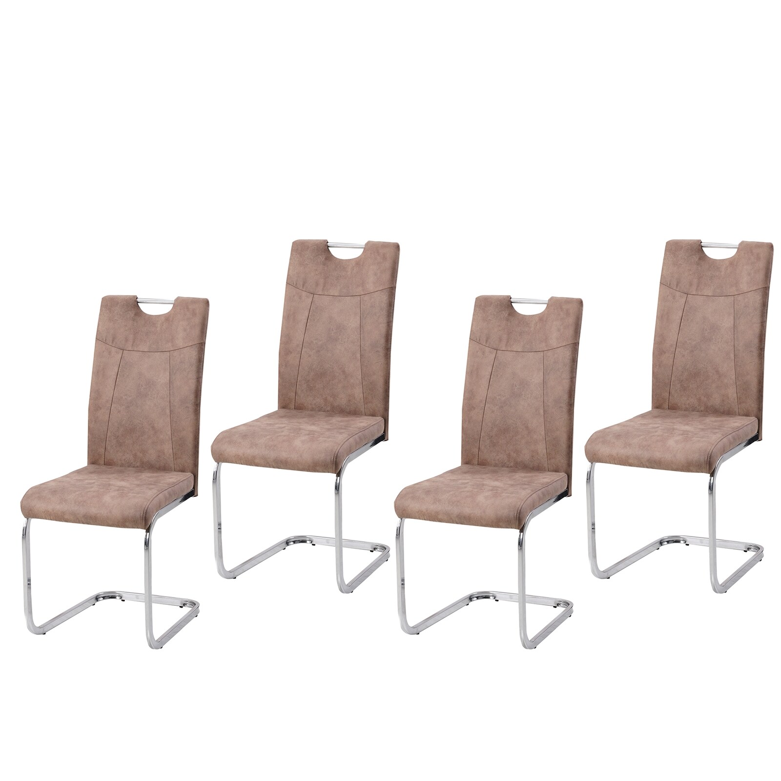 HTI-Living Esszimmerstuhl KellyC 4er-Set Braun
