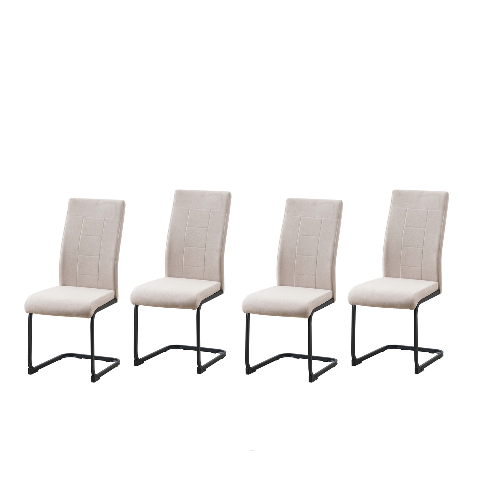 HTI-Living Esszimmerstuhl LennyP 4er-Set Creme - Bild 1