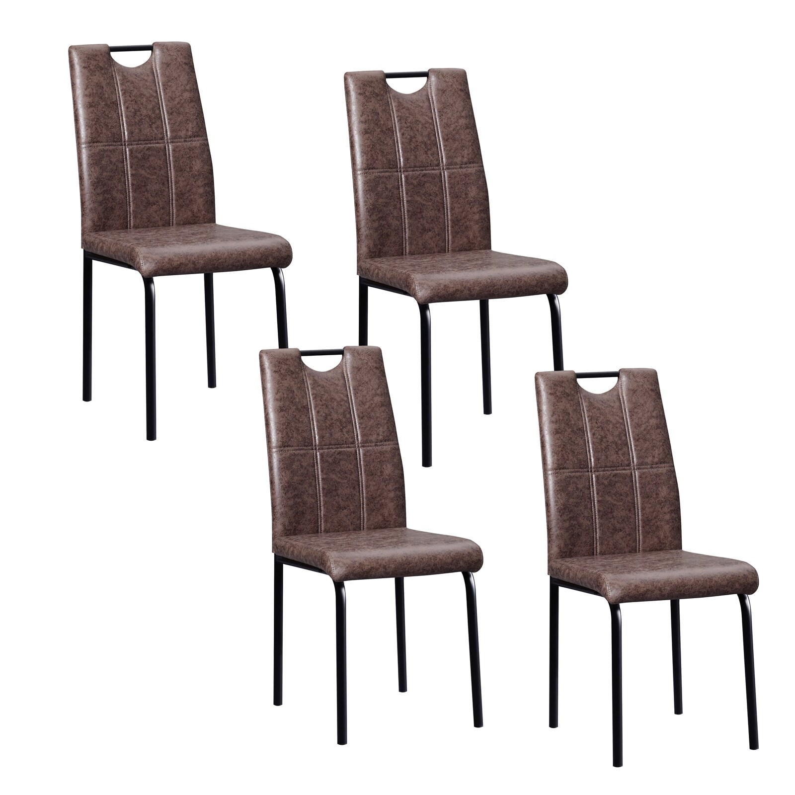 HTI-Living Esszimmerstuhl Denton Antikbraun 4er-Set