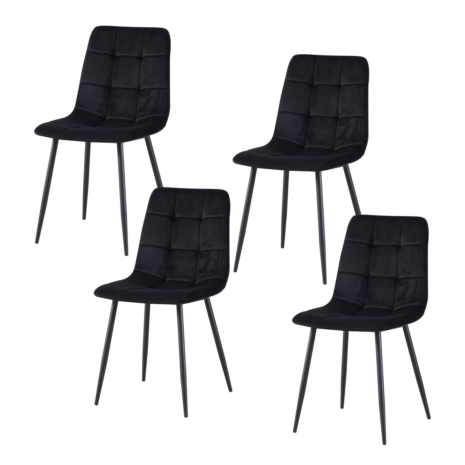HTI-Living Esszimmerstuhl 4er Set Schwarz Mesa - Bild 1