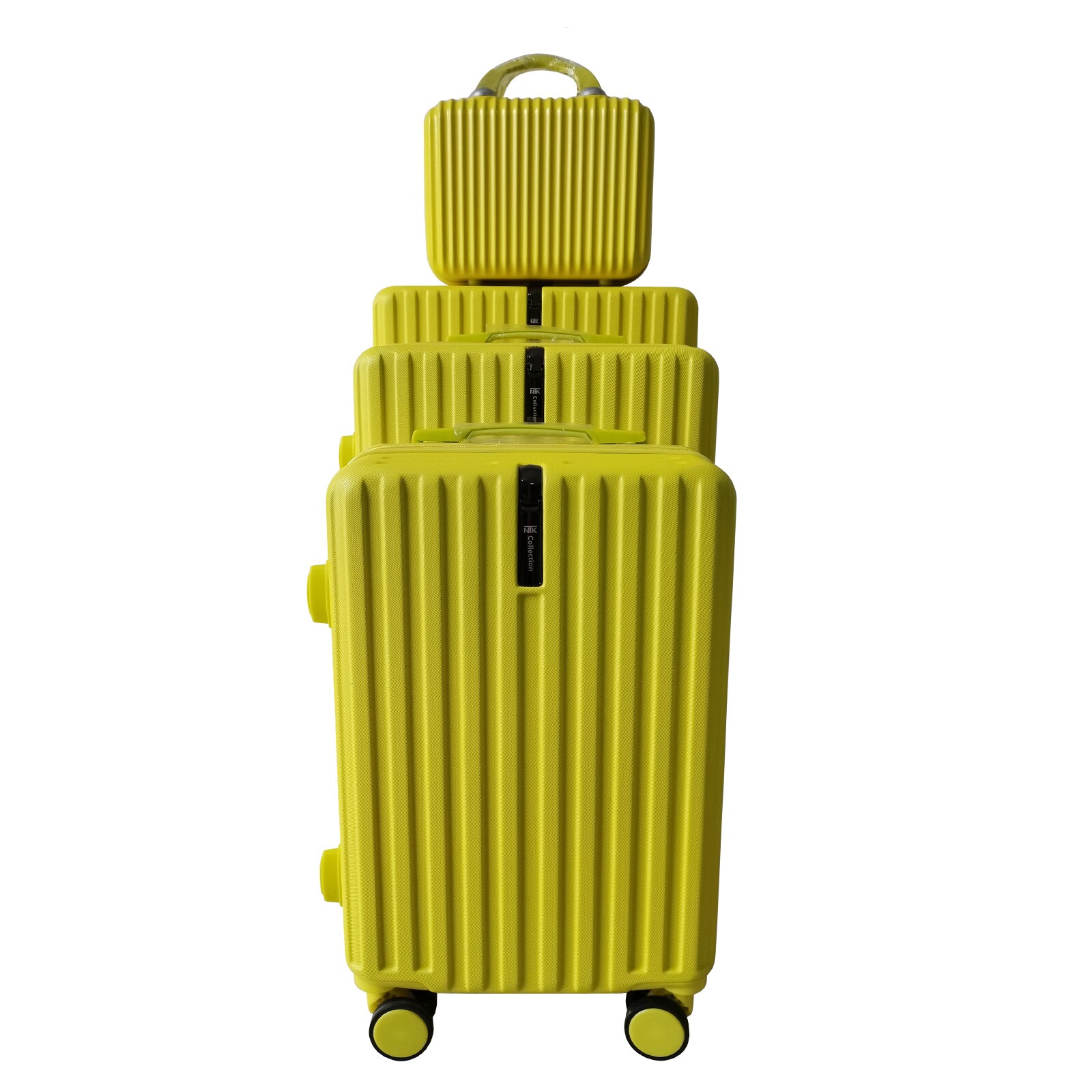 NTK-Collection Hartschalenkoffer 4er-Set Leandra Gelb