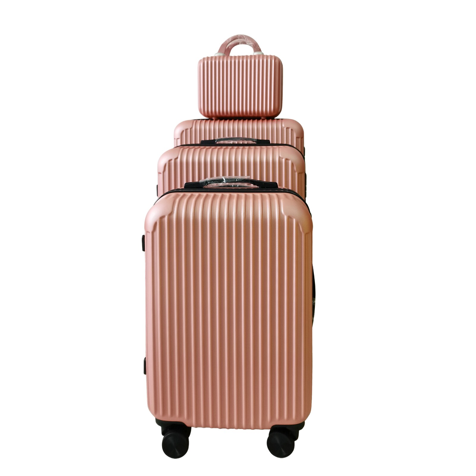 NTK-Collection Hartschalenkoffer 4er-Set Frenzi Rosegold