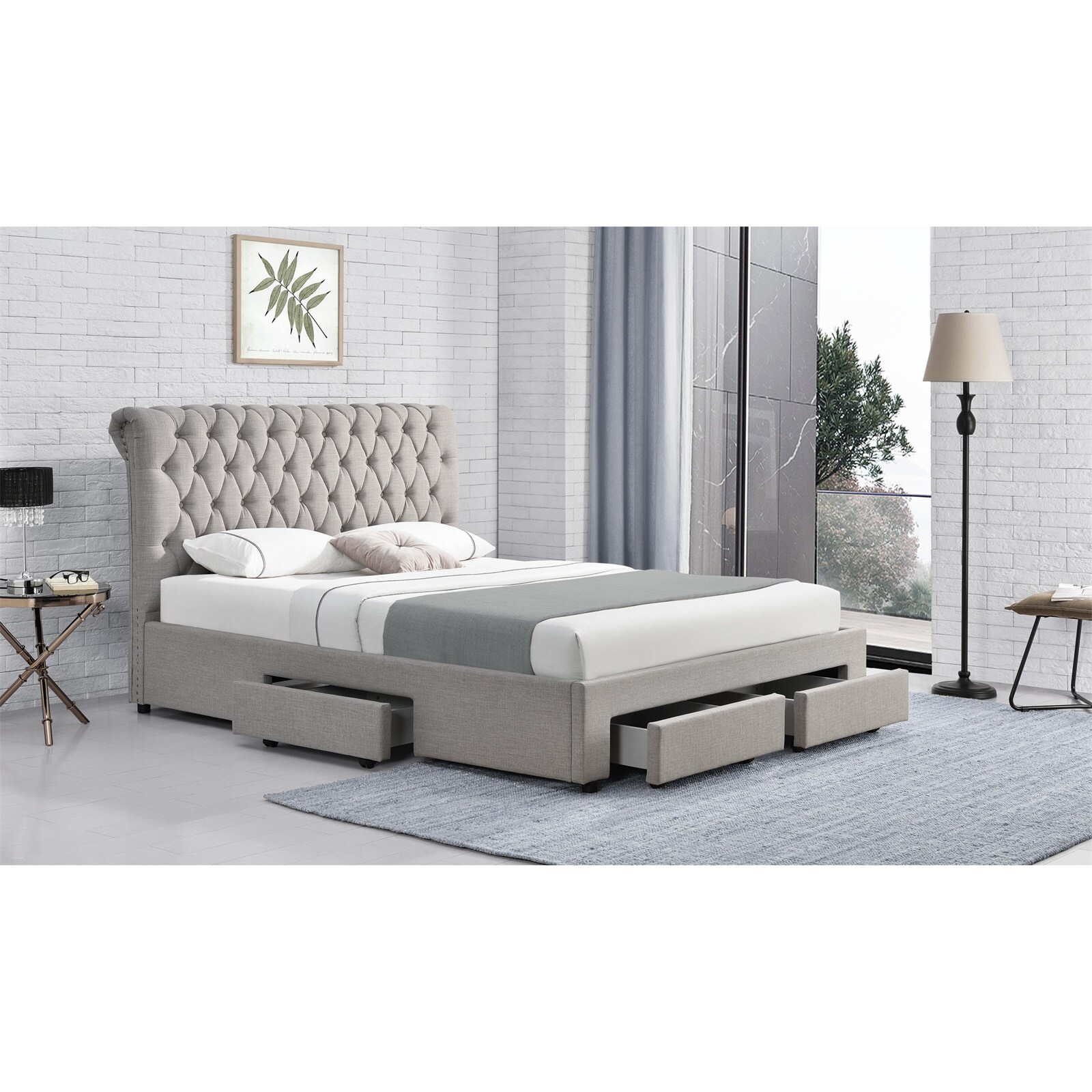 HTI-Living Bett mit Stauraum 180 x 200