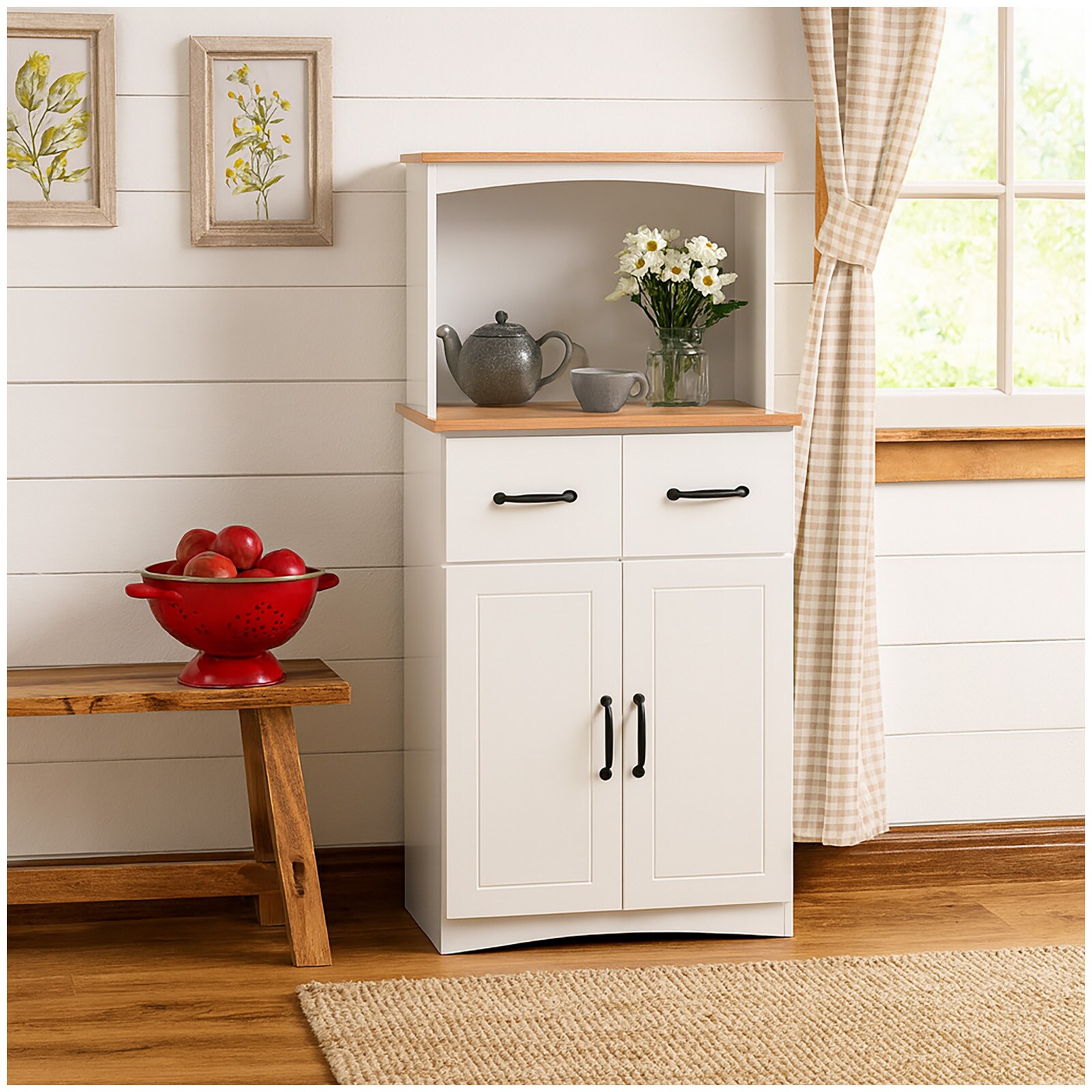 HTI-Living K&uuml;chenschrank Landhausstil Wei&szlig; - Bild 1