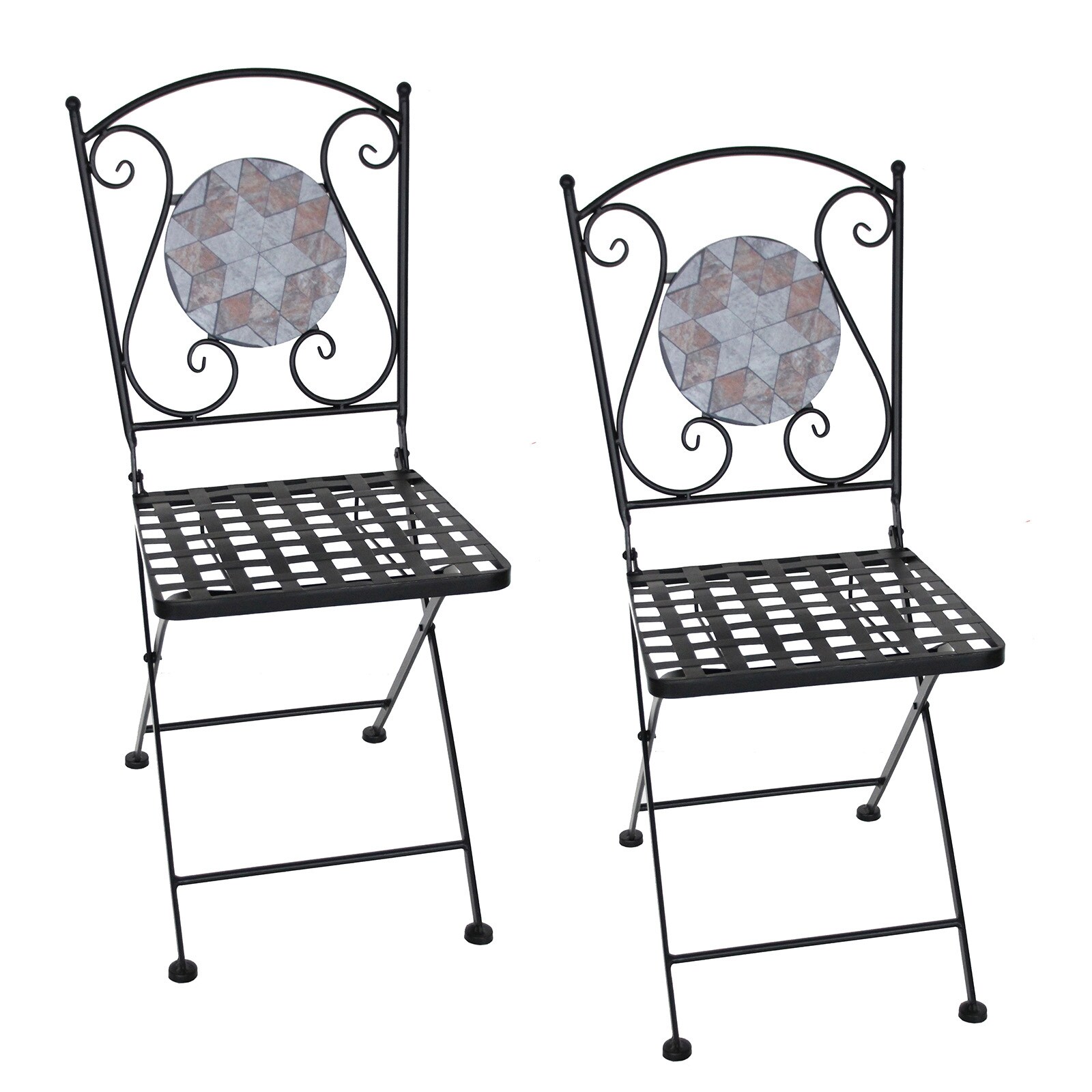 HTI-Living Gartenstühle 2 Stück Marocco Braun
