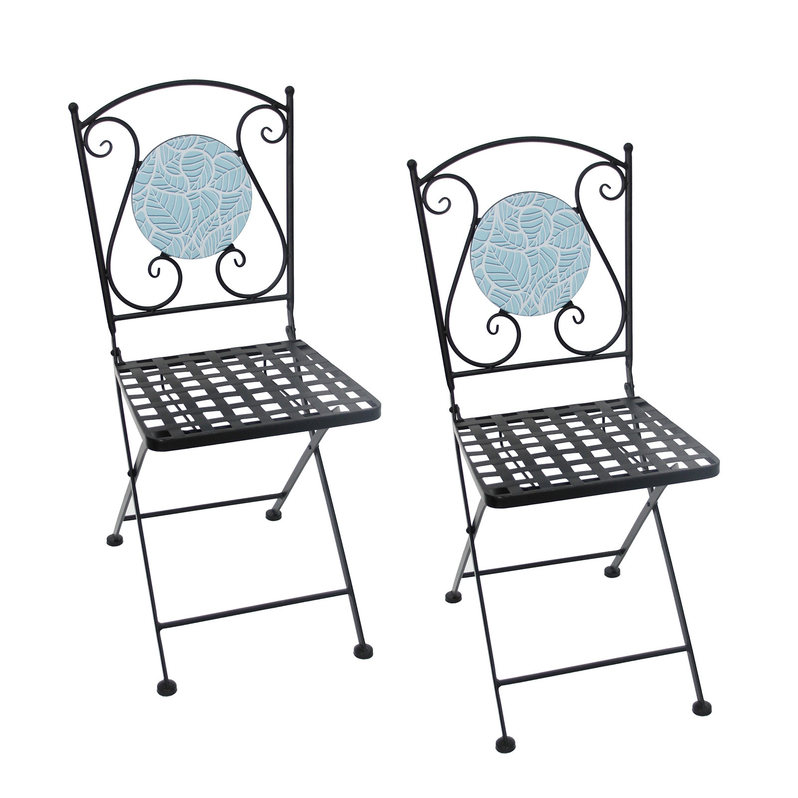 HTI-Living Gartenst&uuml;hle 2 St&uuml;ck Celia Bl&auml;tter - Bild 1