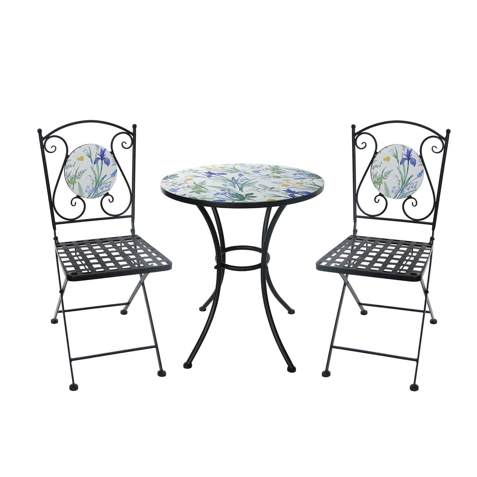 HTI-Living Tisch und 2 St&uuml;hle Celia Lilie - Bild 1