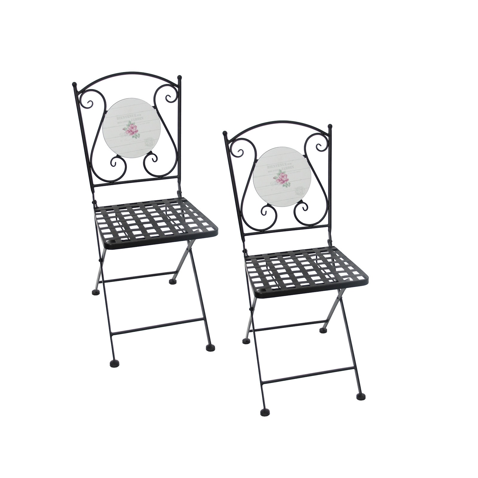 HTI-Living Gartenst&uuml;hle 2 St&uuml;ck Celia Bienvenue - Bild 1