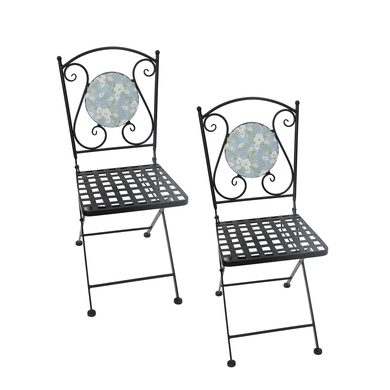 HTI-Living Gartenst&uuml;hle 2 St&uuml;ck Celia Petunien - Bild 1