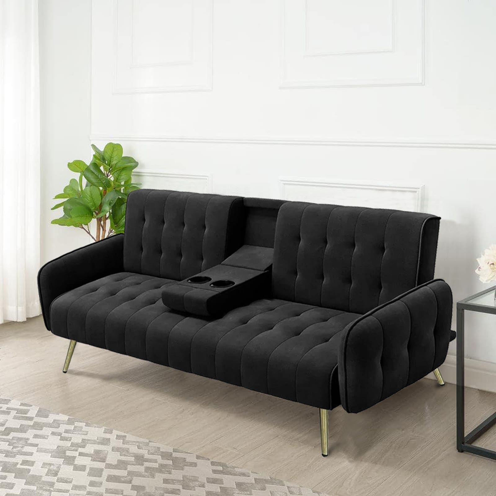 HTI-Living Sofa mit Knopfsteppung - Bild 1
