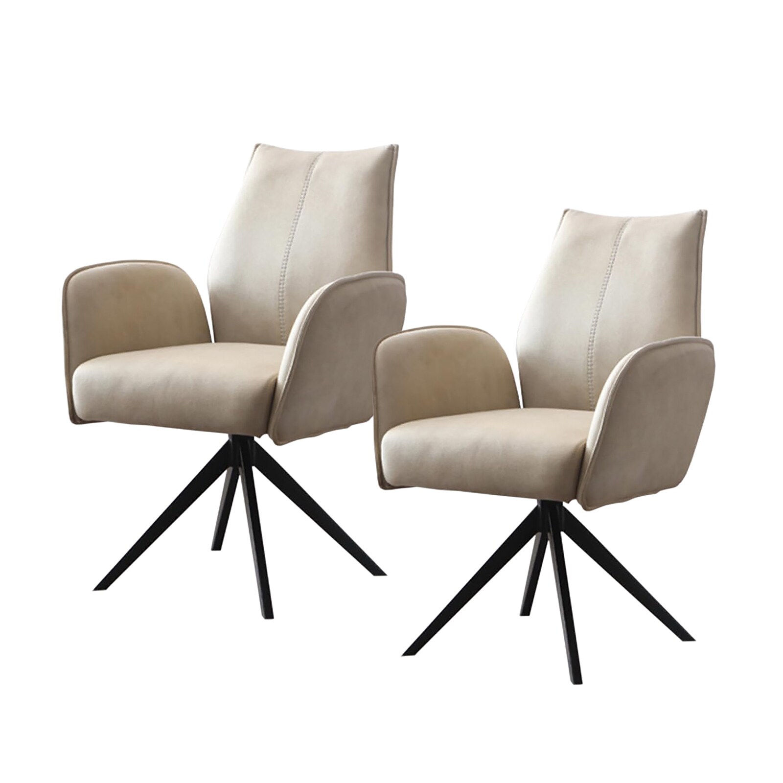 HTI-Living Esszimmerst&uuml;hle 2er Set drehbar - Bild 1