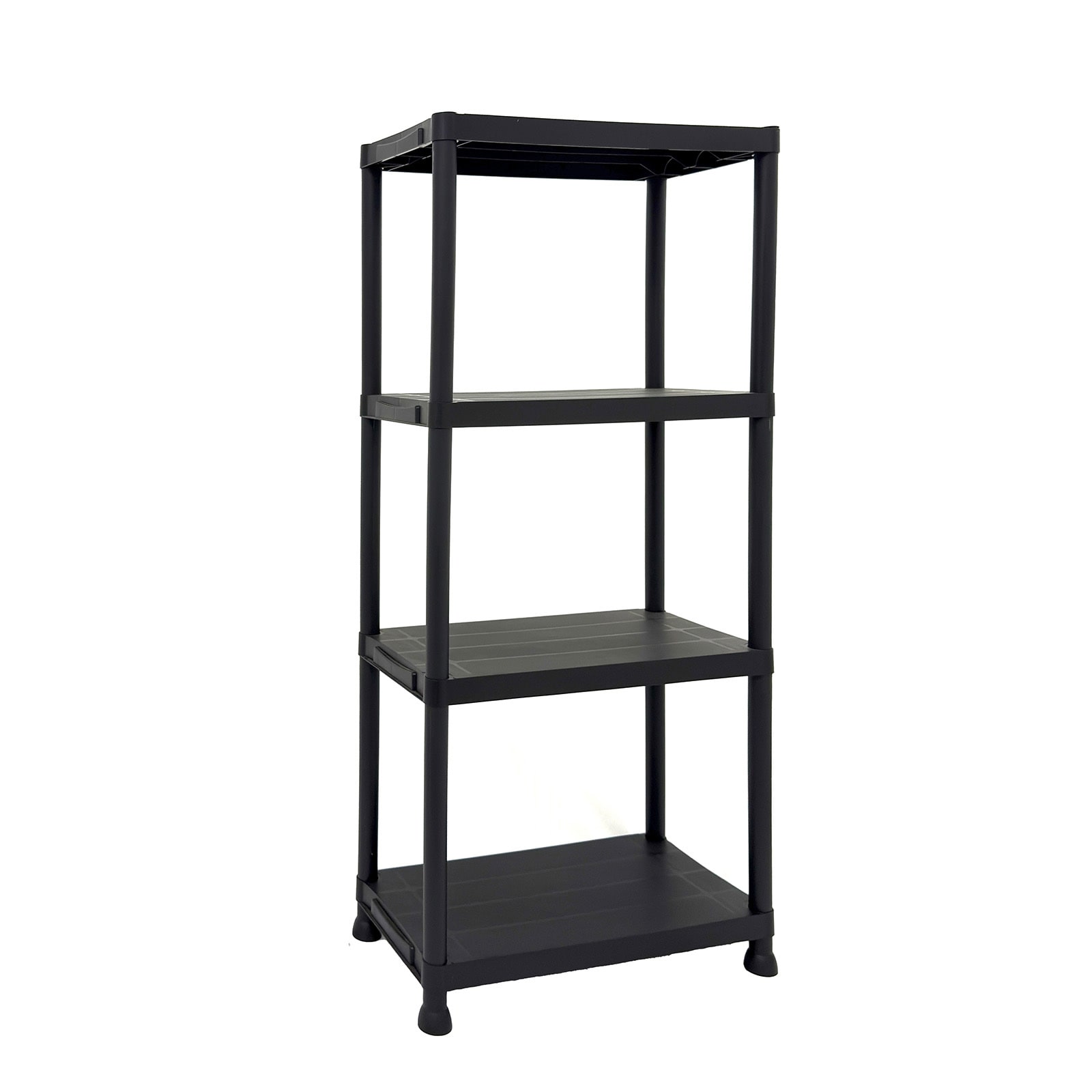 HTI-Living Regal mit 4 B&ouml;den Schwarz Kunststoffregal - Bild 1