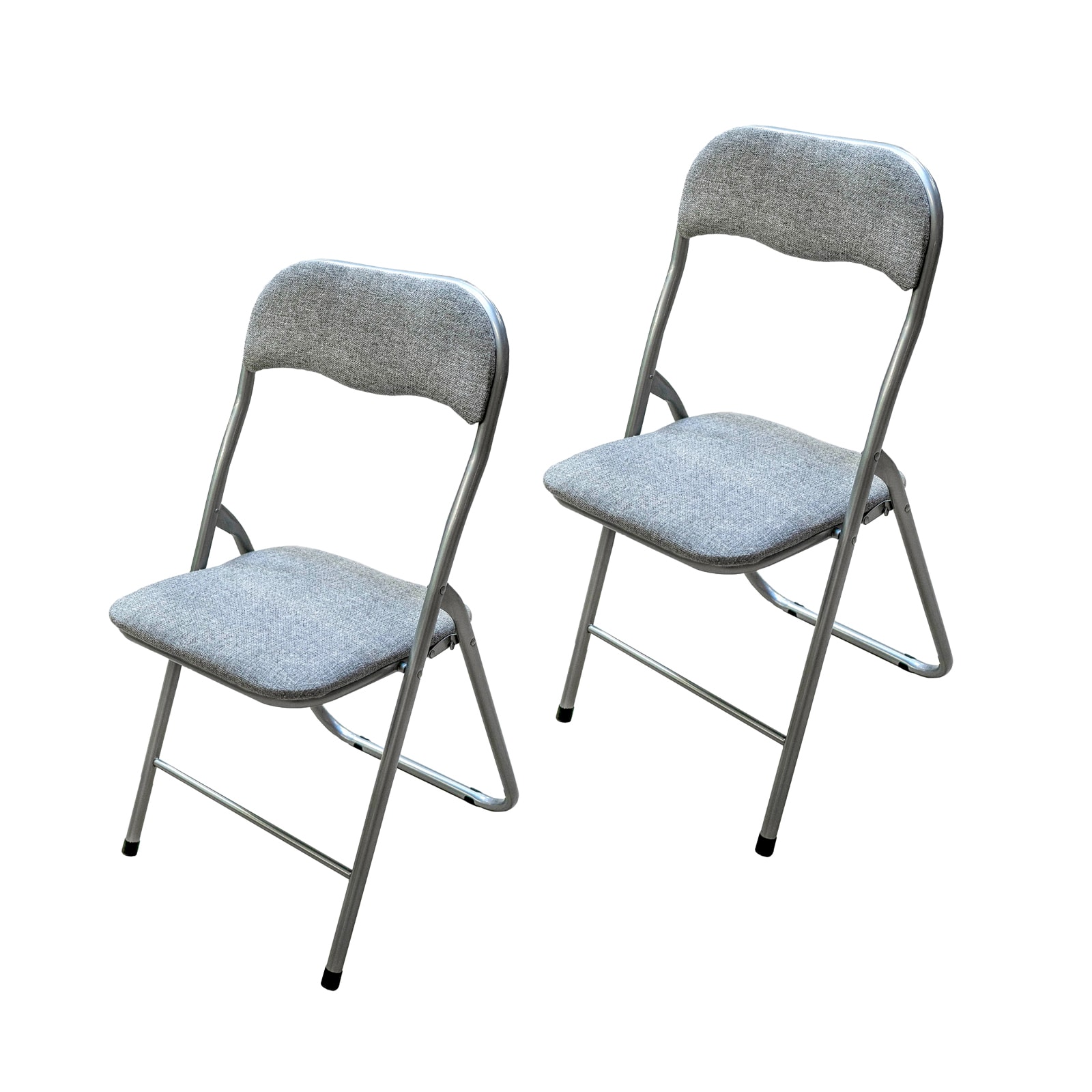 HTI-Living Klappstuhl 2er Set Dima Fabric Grau - Bild 1
