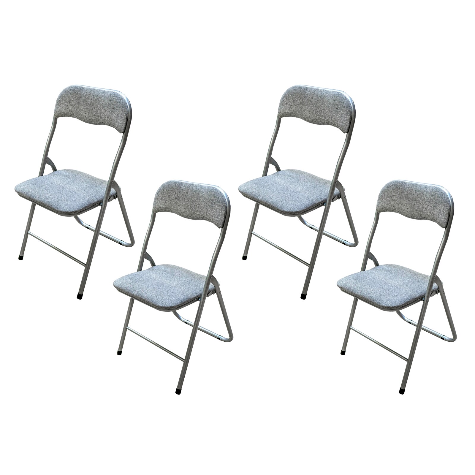 HTI-Living Klappstuhl 4er Set Dima Fabric Grau
