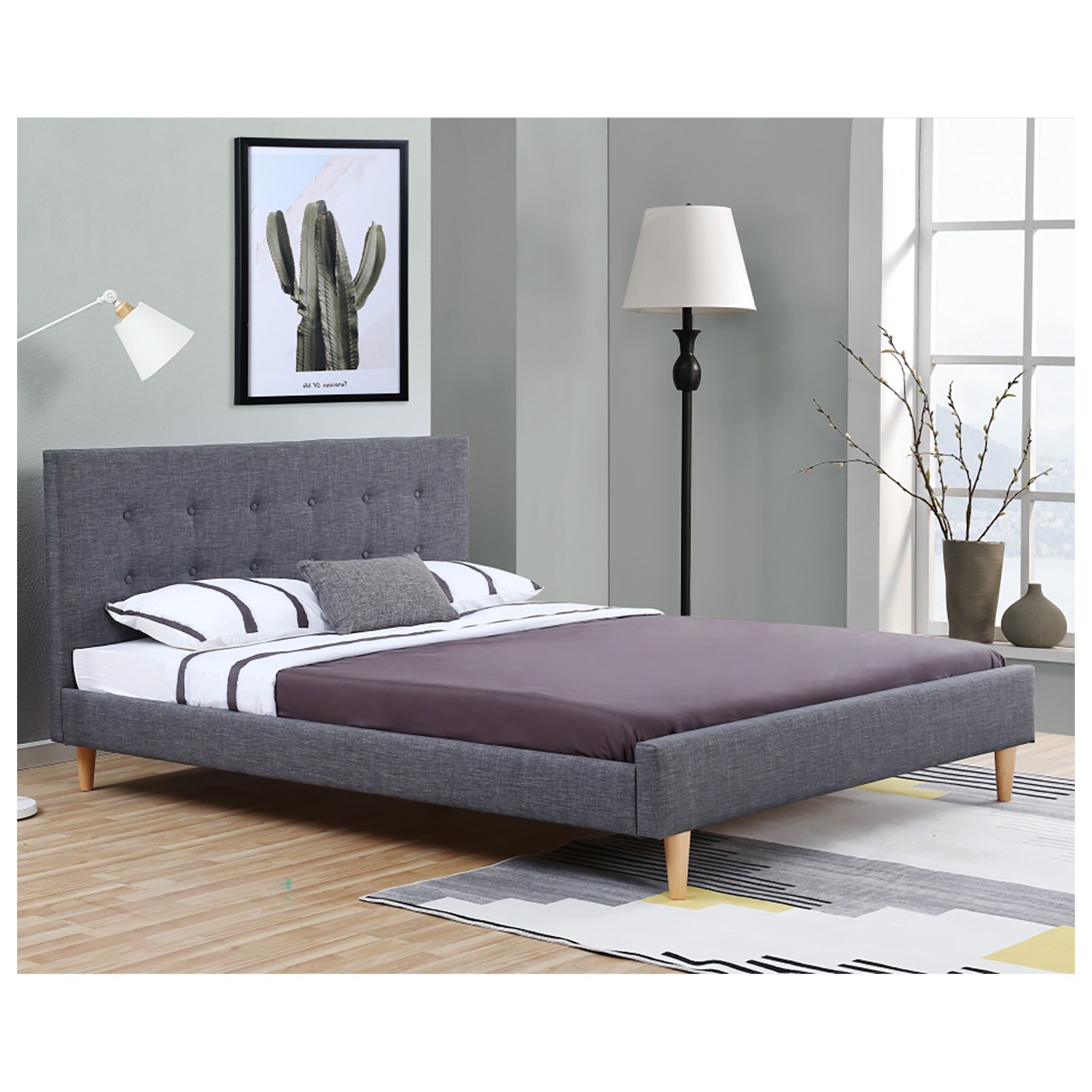 HTI-Living Bett mit Lattenrost Liegefläche 180 x 200 cm | 04255701935120